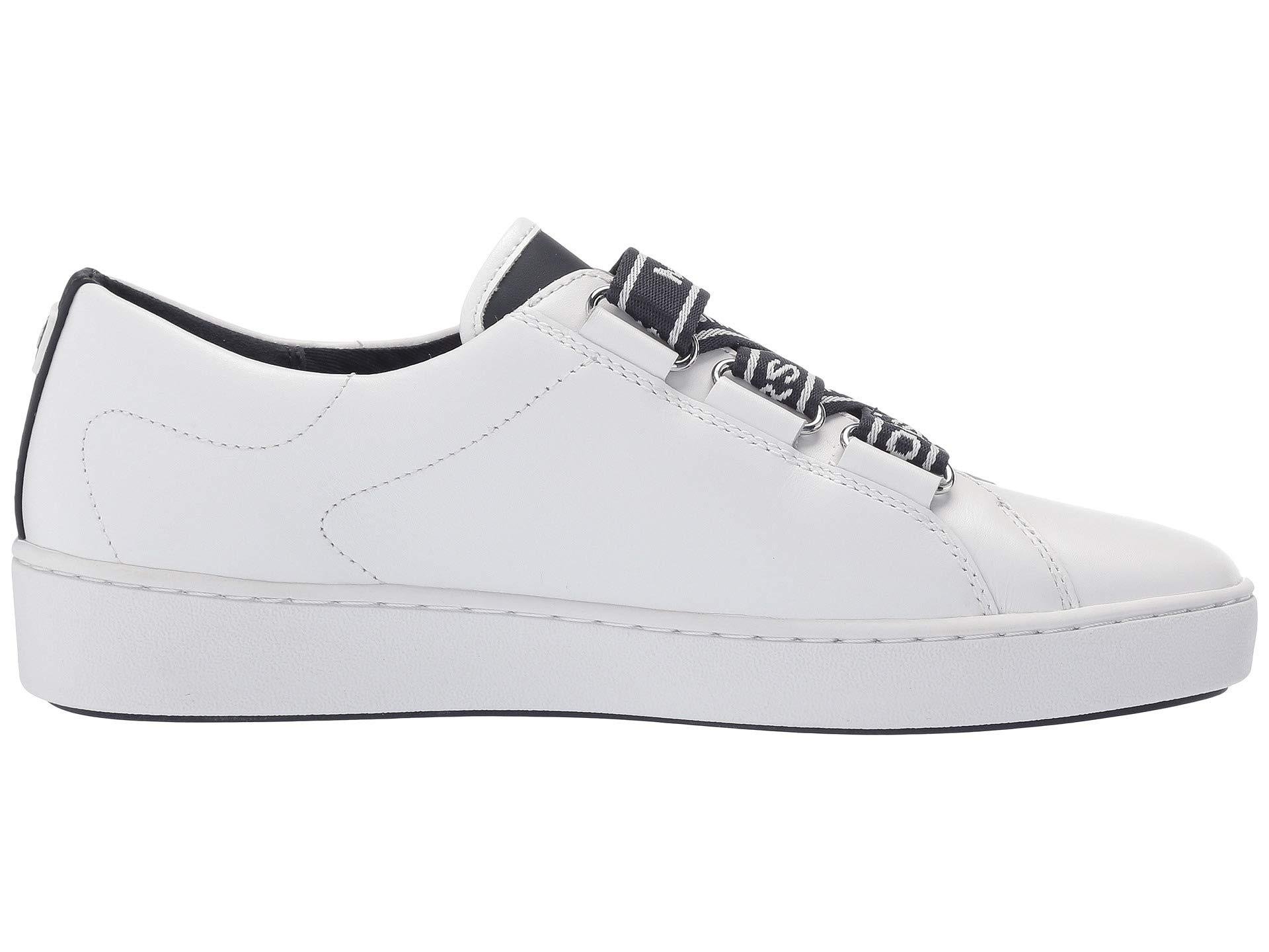 michael michael kors casey logo tape leather sneaker