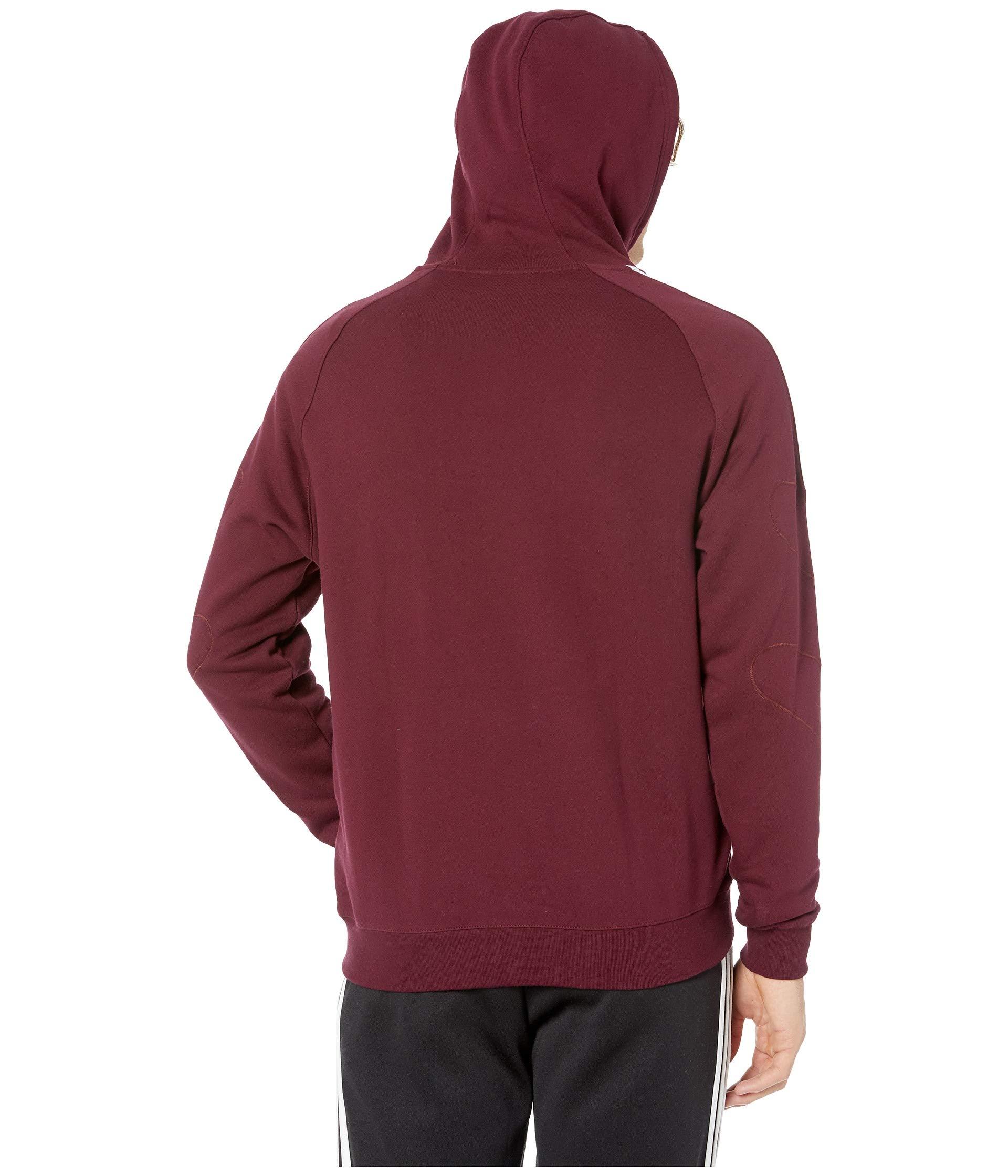 adidas dark red hoodie