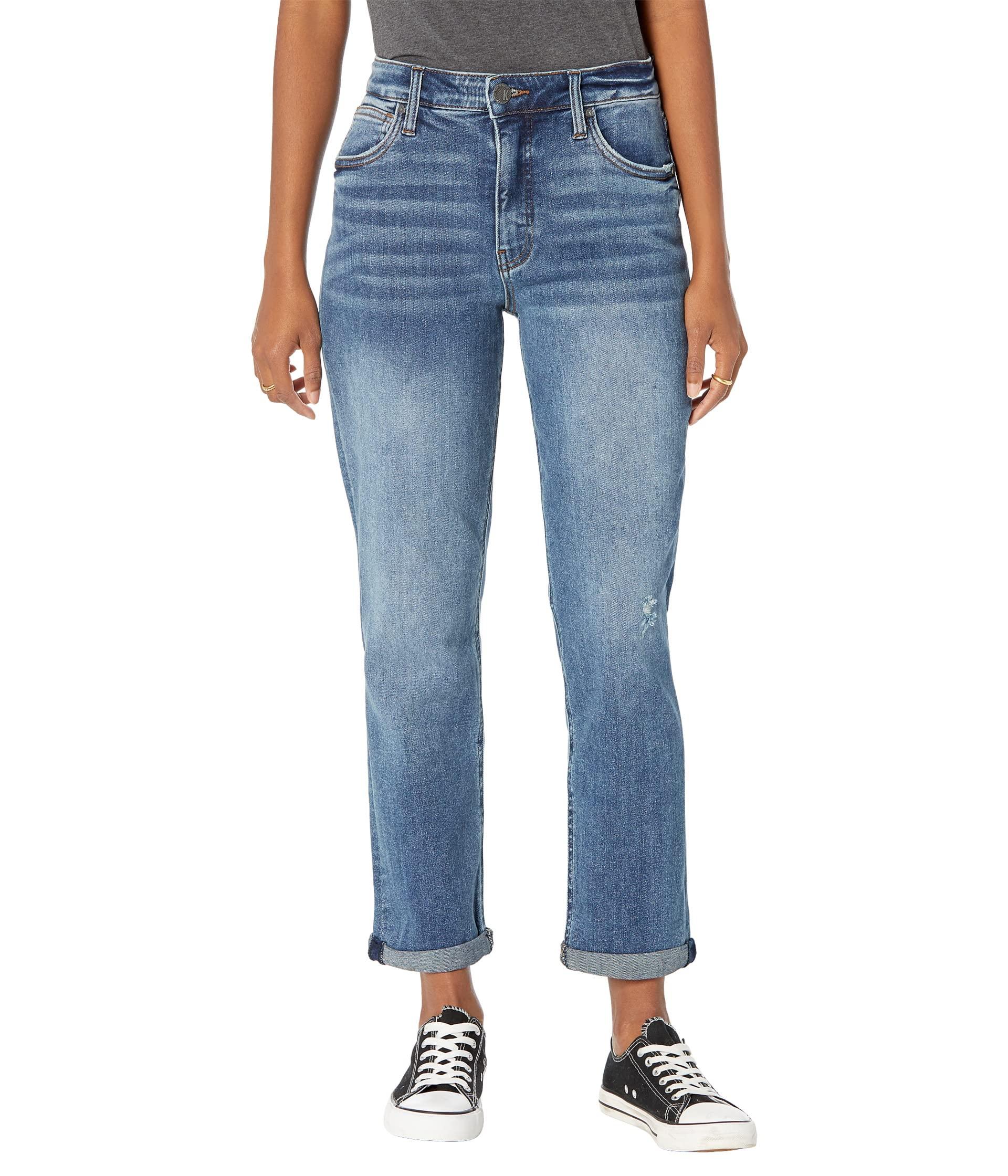 Kut From The Kloth Rachael Mom Jeans Fab Ab W/1 Roll-up In Kinetic in ...