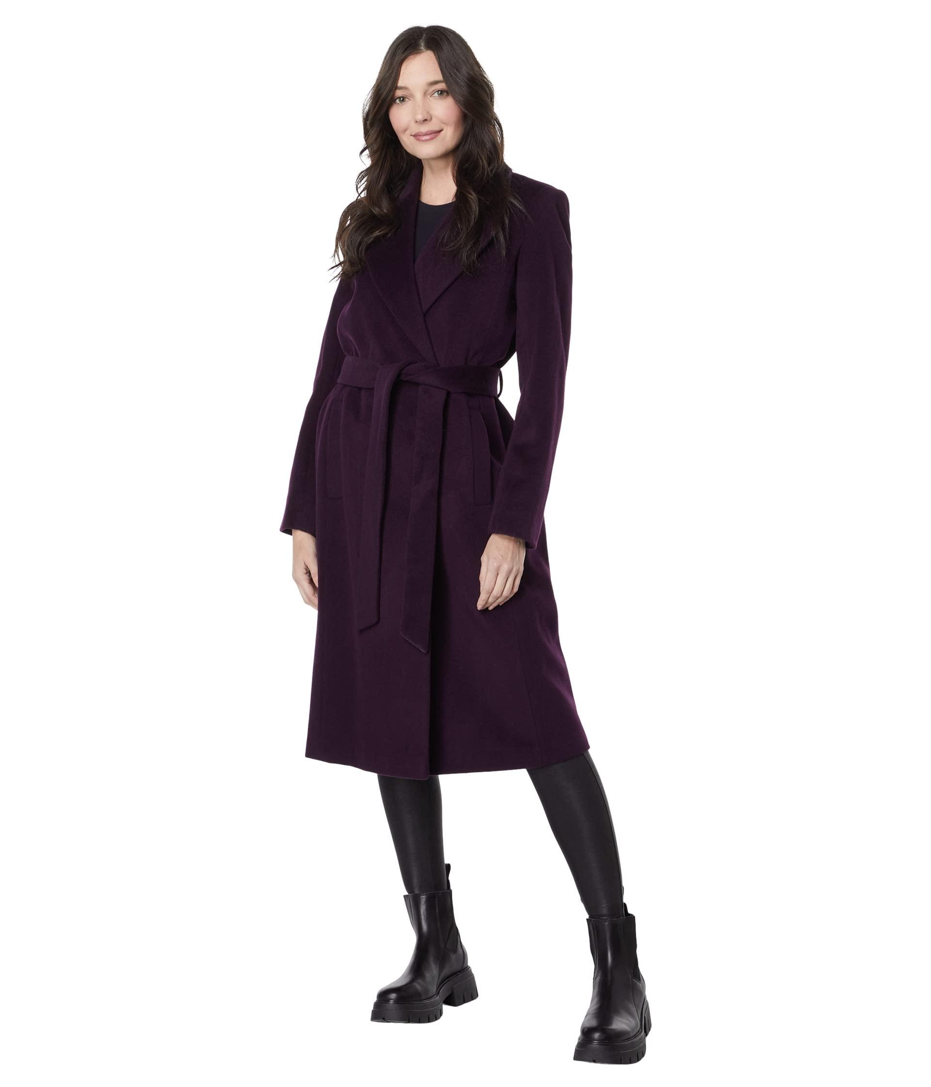 sam edelman belted wool blend coat