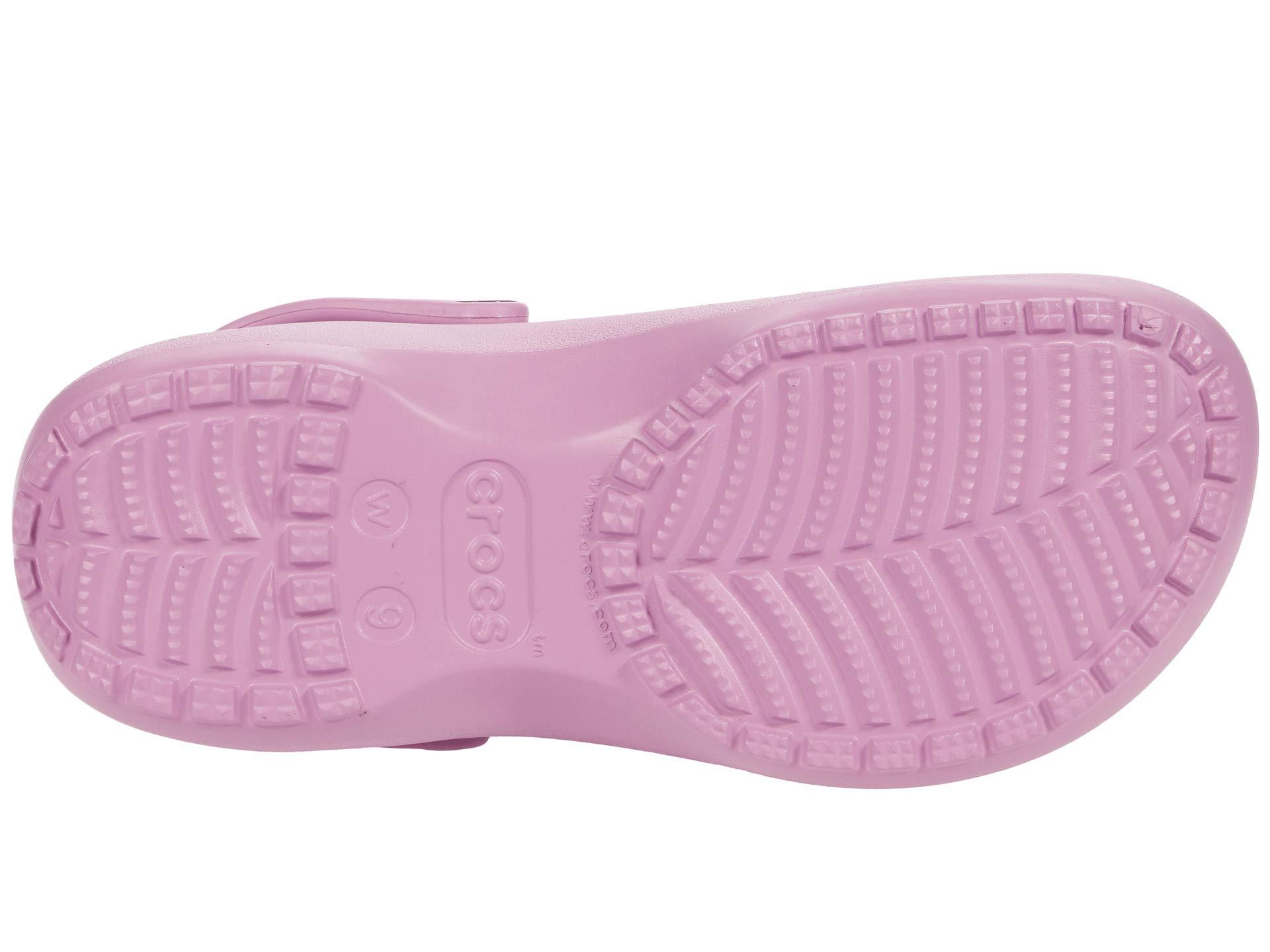 platform purple crocs