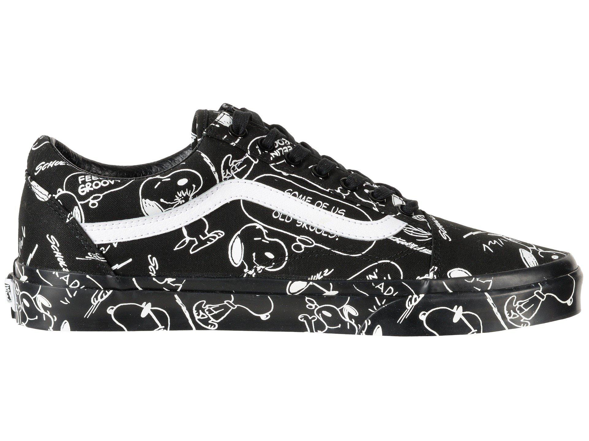 vans old skool snoopy black