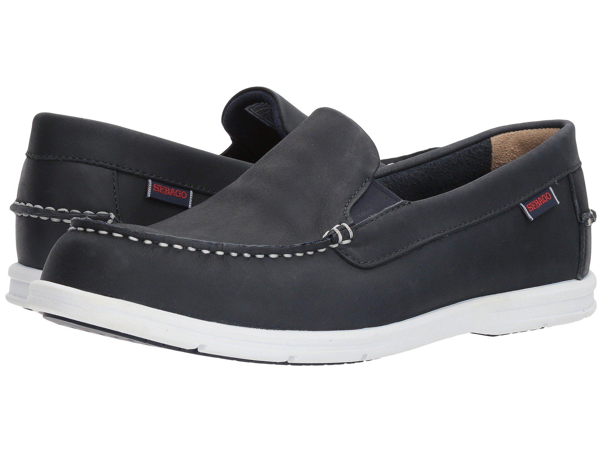 Sebago Litesides Slip-on (navy Leather) Men's Slip On Shoes in Blue for ...