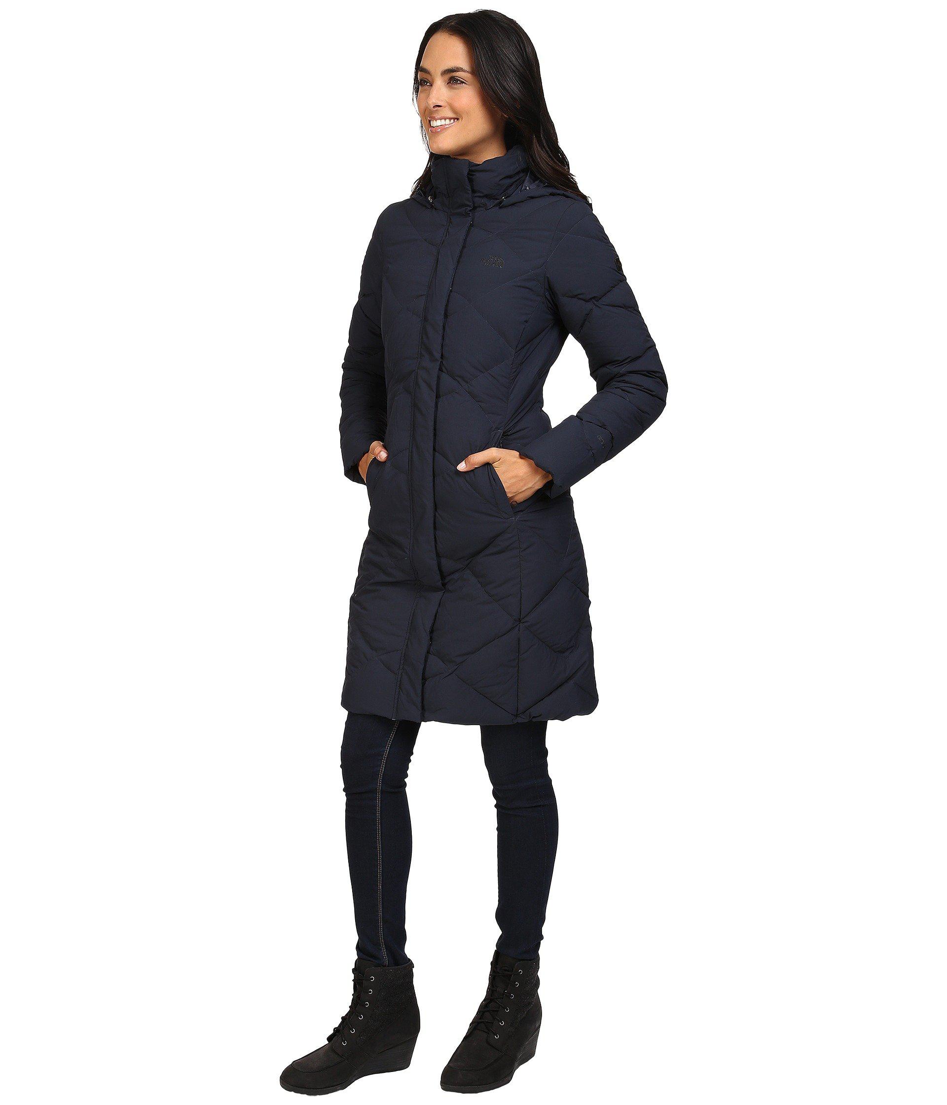north face miss metro parka navy