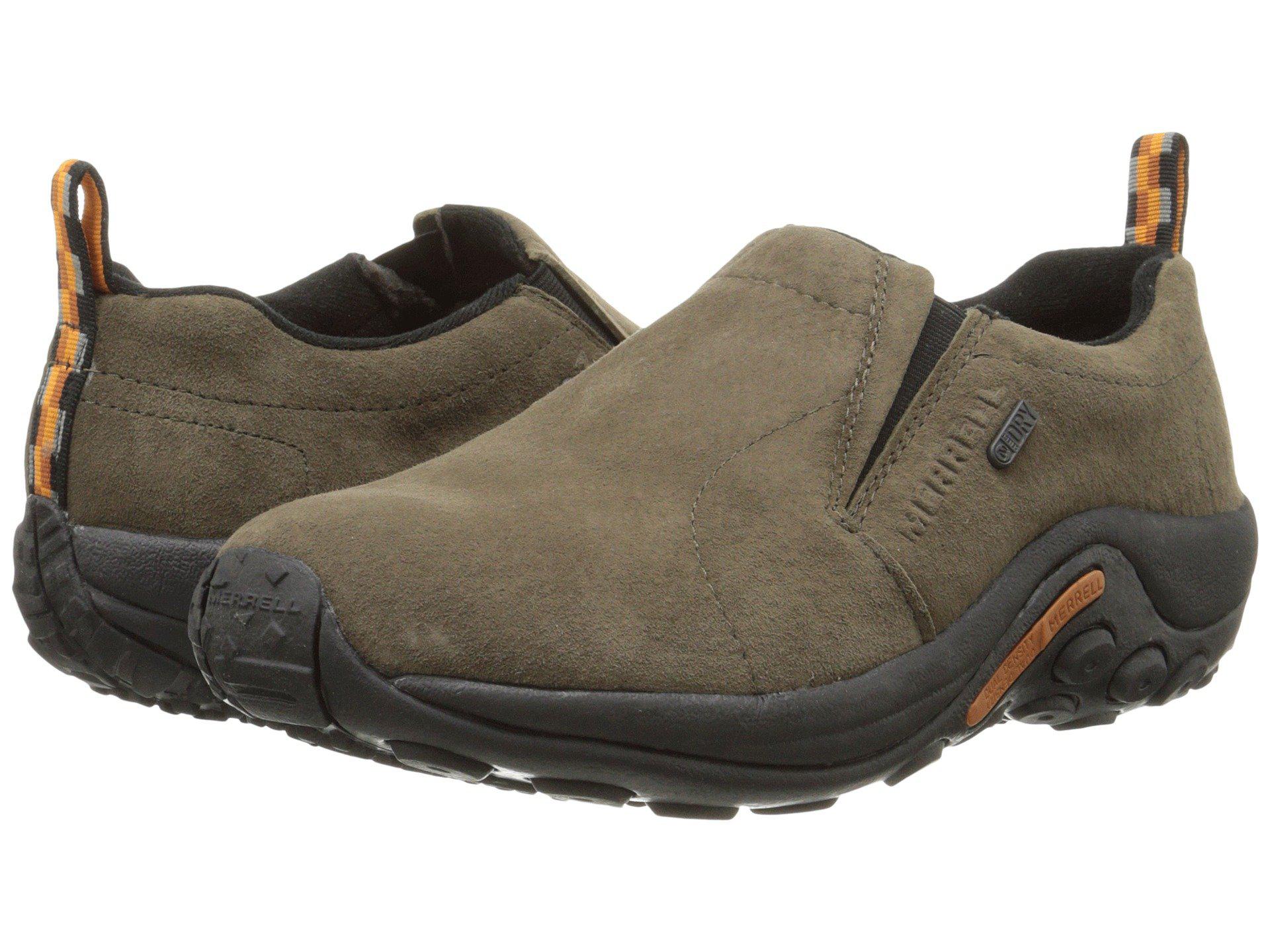 Merrell Jungle Moc Waterproof (gunsmoke) Men's Shoes in Brown for Men ...