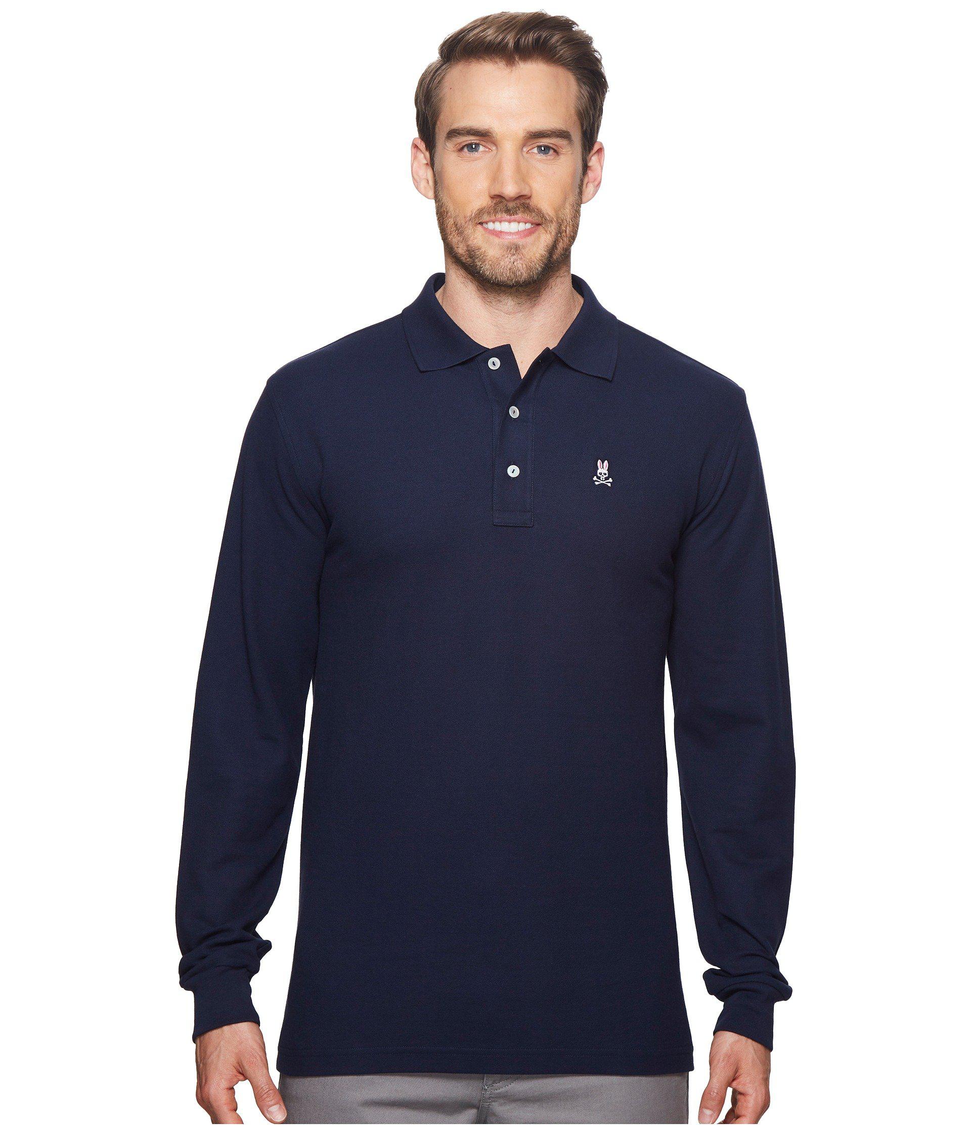 psycho bunny long sleeve polo