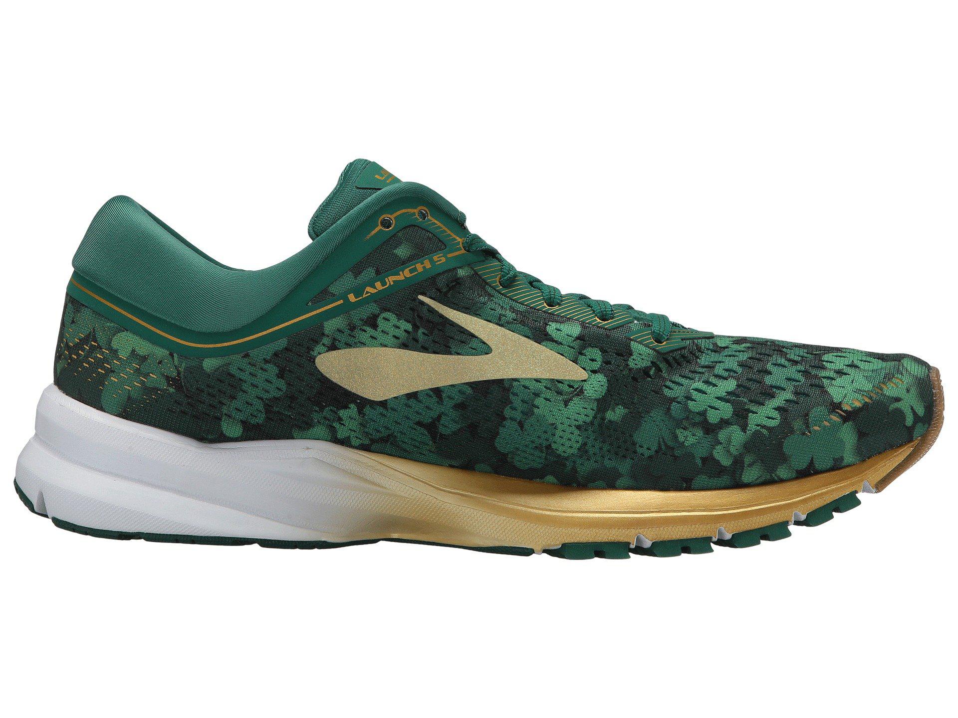 brooks blue and green shoes