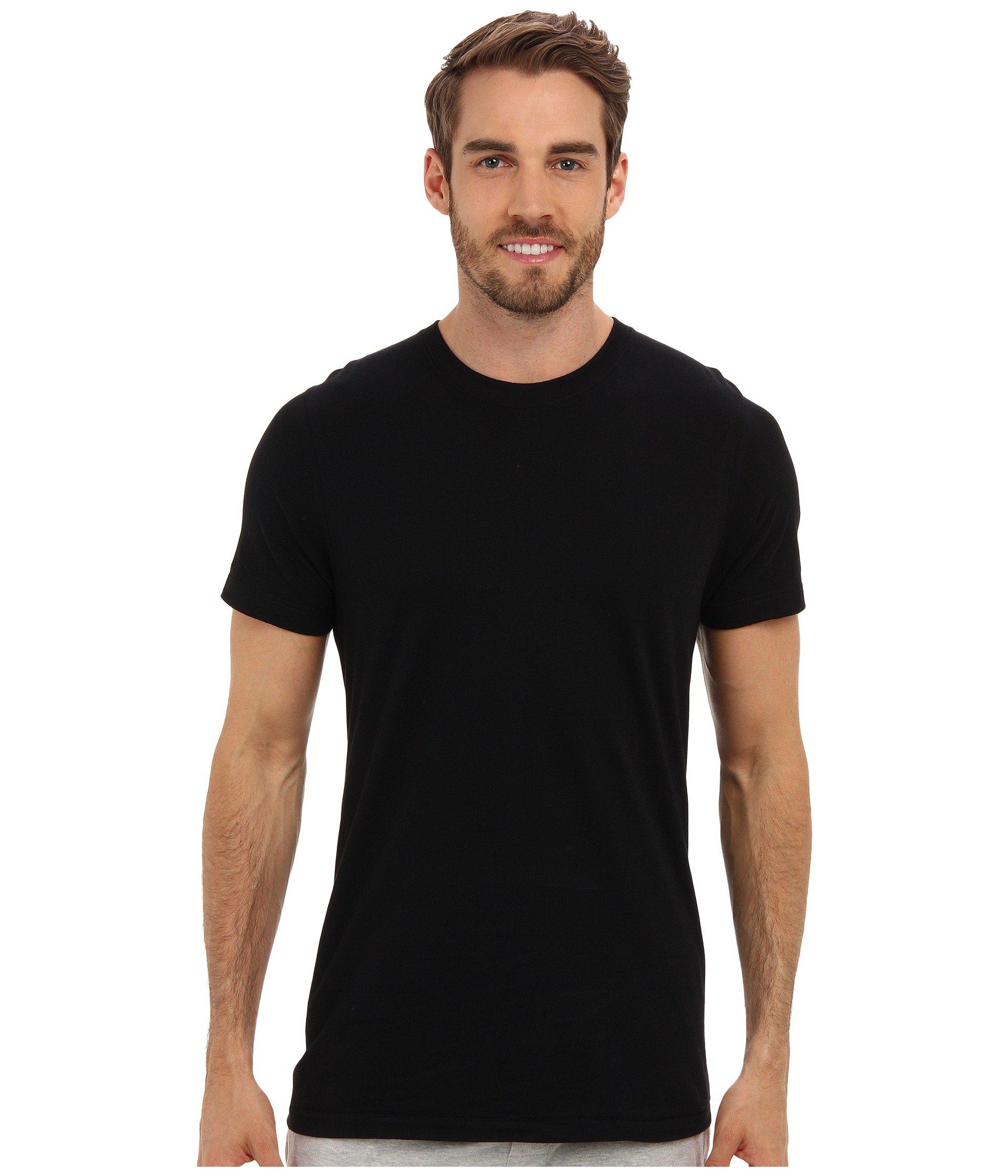 Jockey Cotton Crew Neck T-shirt 3-pack in Black for Men - Lyst