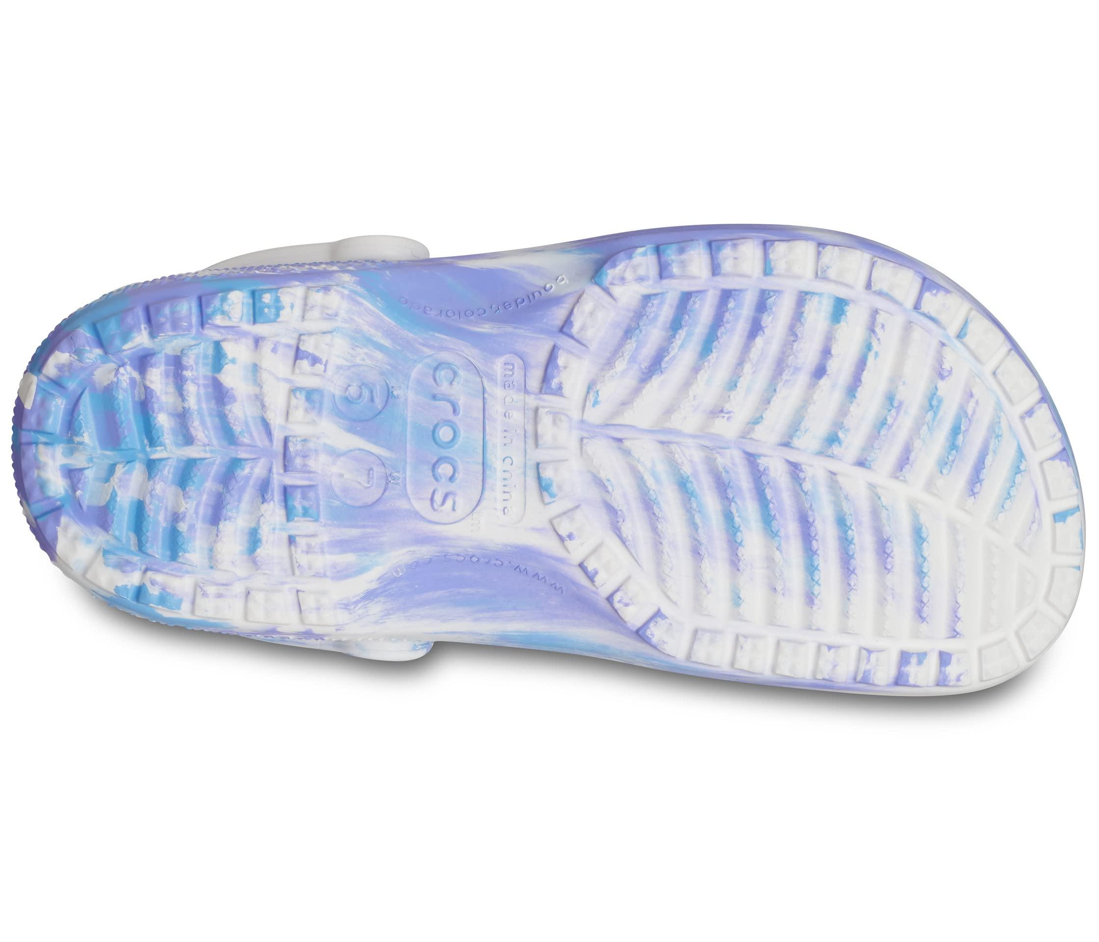 Crocs™ Classic Marbled Tie-dye Clog in White | Lyst
