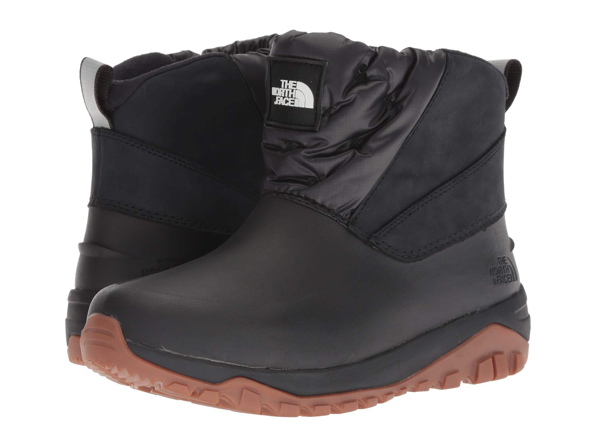 The North Face Leather Yukiona Ankle Boot in Black - Lyst