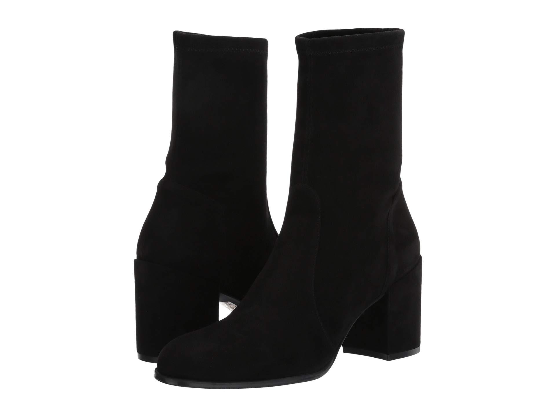 Stuart Weitzman Leather Tieland Bootie in Black - Lyst