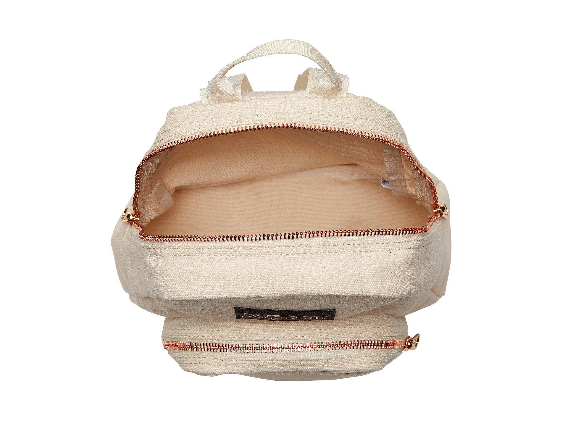 jansport half pint rose gold