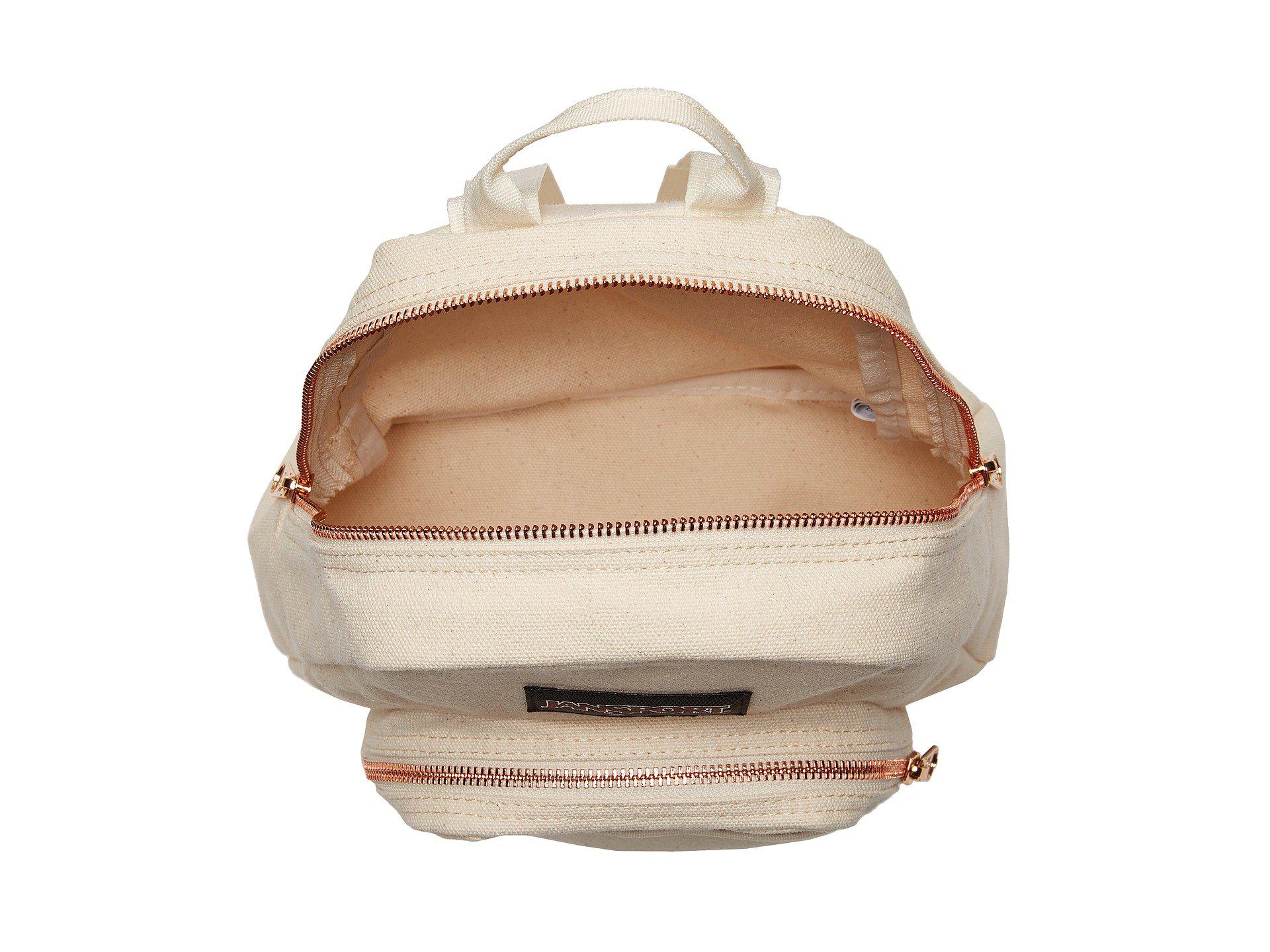 jansport mini backpack rose gold