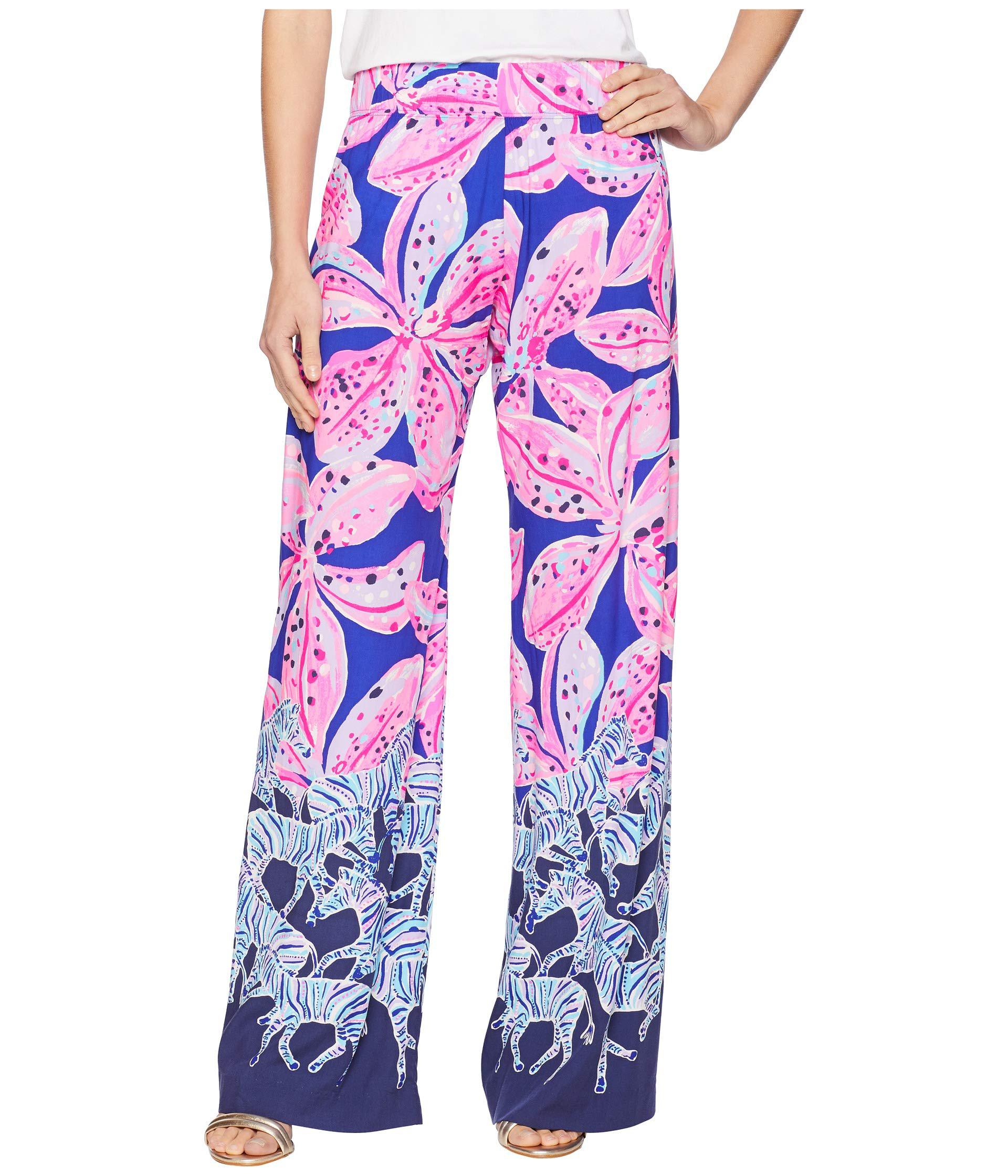 Lilly Pulitzer Bal Harbour Palazzo Pants (blue Current Sea Sirens ...