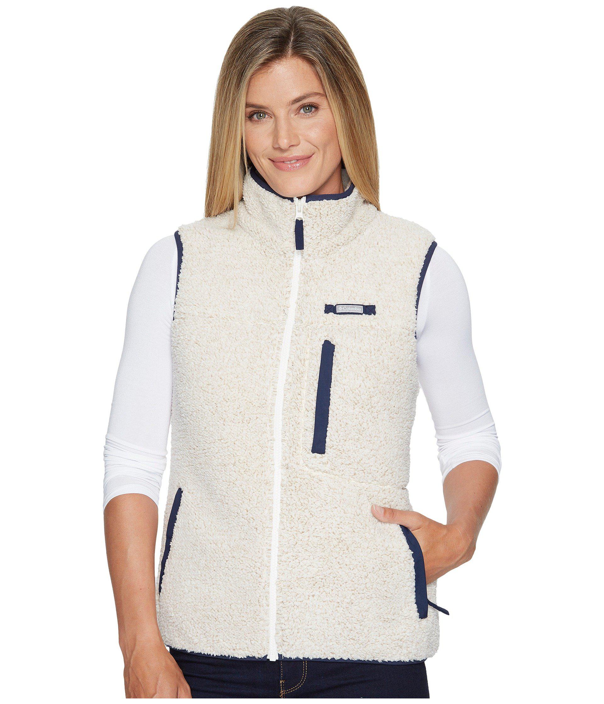 columbia fleece vest womens