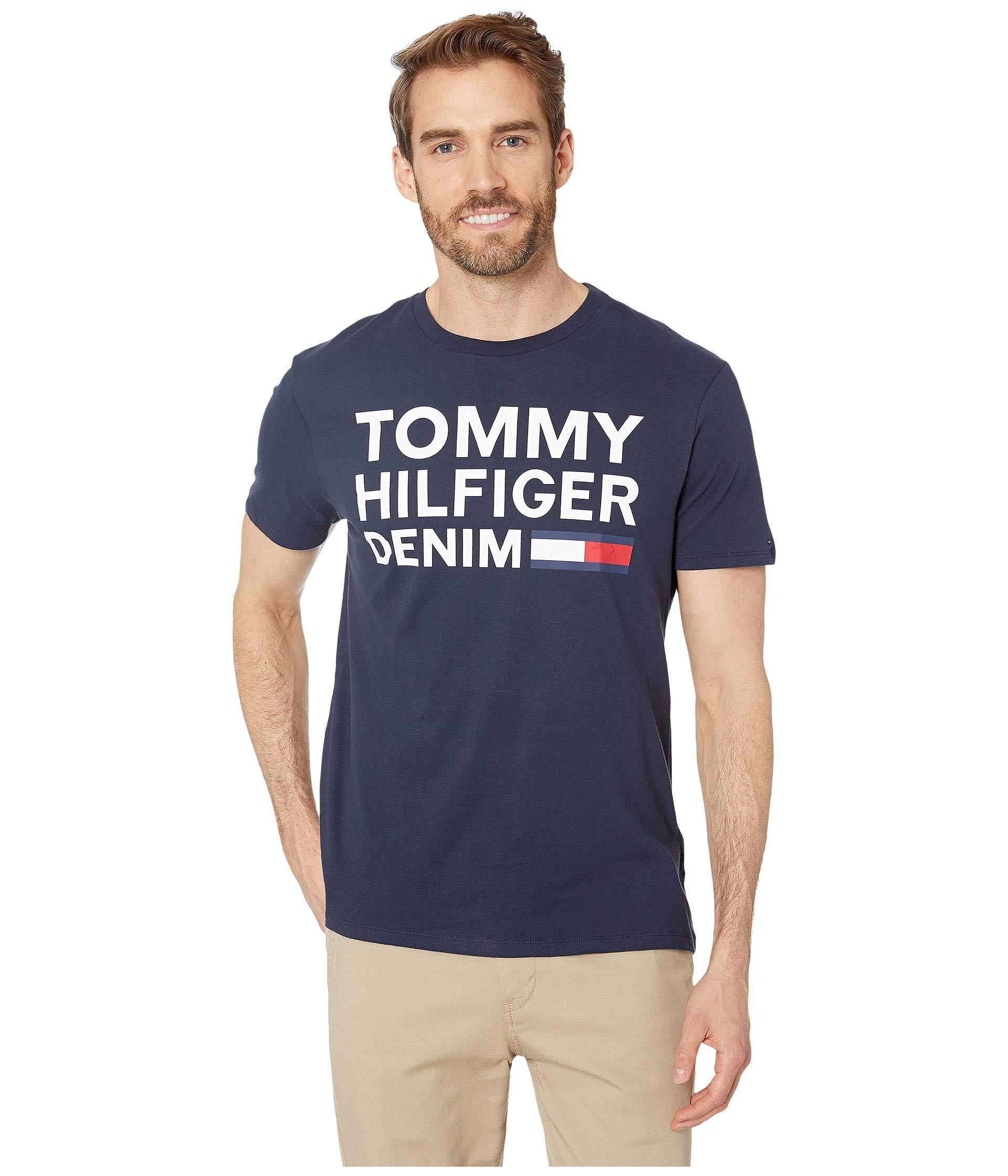 tommy hilfiger t shirt denim cheap online