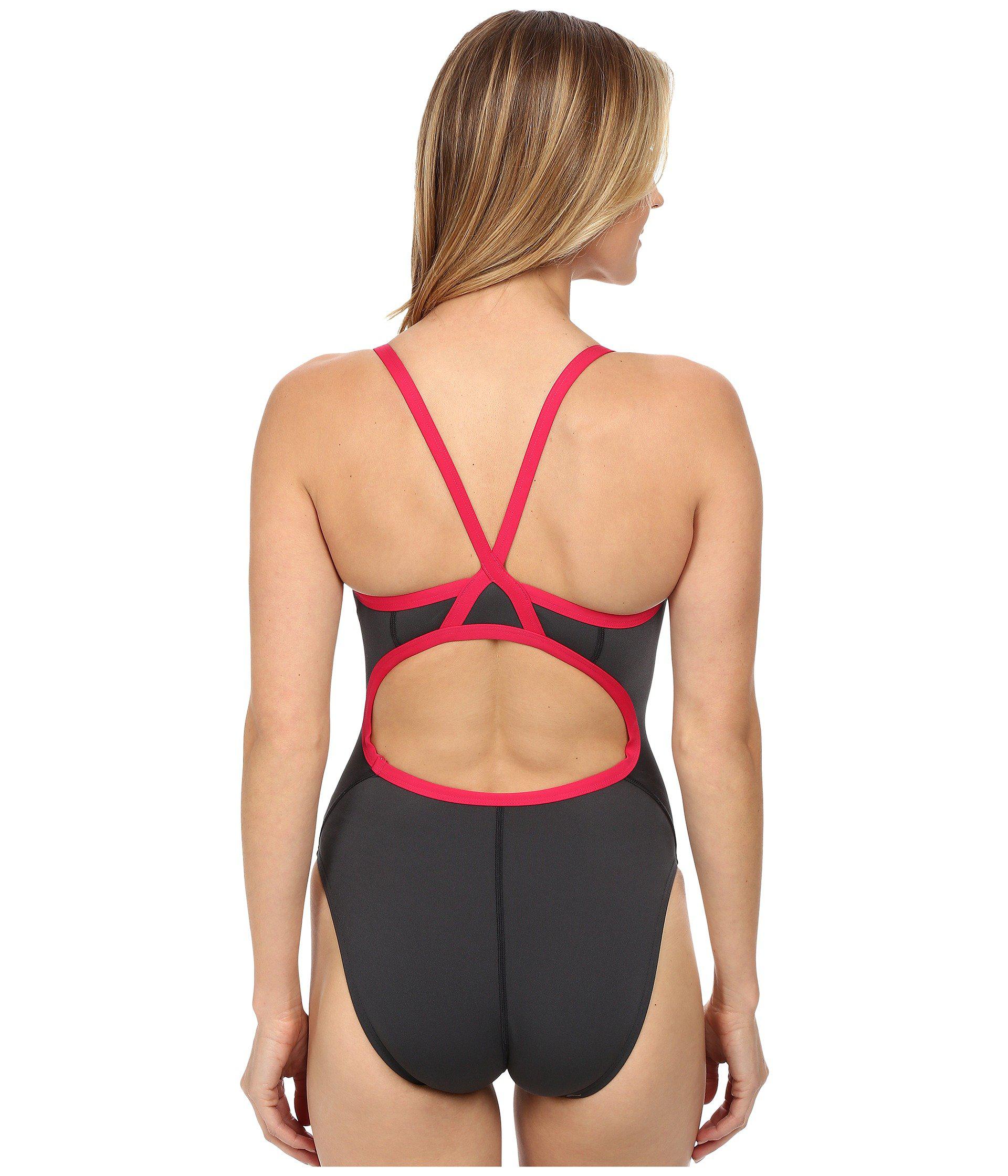 Speedo Synthetic Endurance Solid Flyback Training Suit Charcoal Pink Women S Swimsuits One Piece In Black Lyst Speedo Synthetic Endurance Solid Flyback Training Suit Charcoal Pink Women S Swimsuits One Piece In Black Lyst