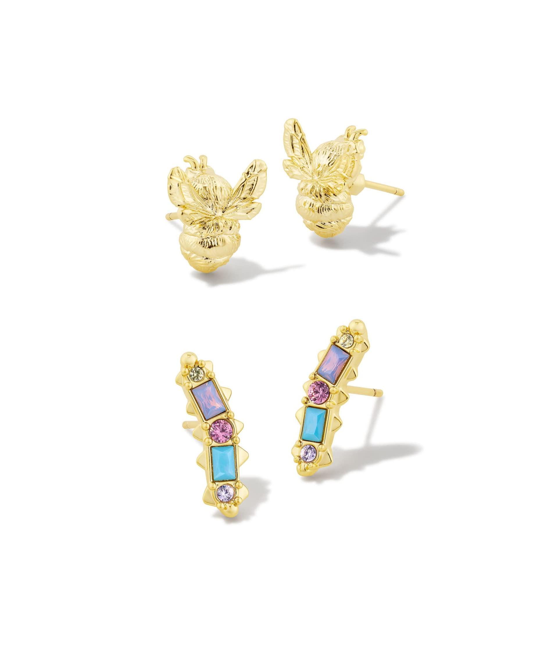 Kendra Scott Devin Stud Earrings Set in Metallic Lyst