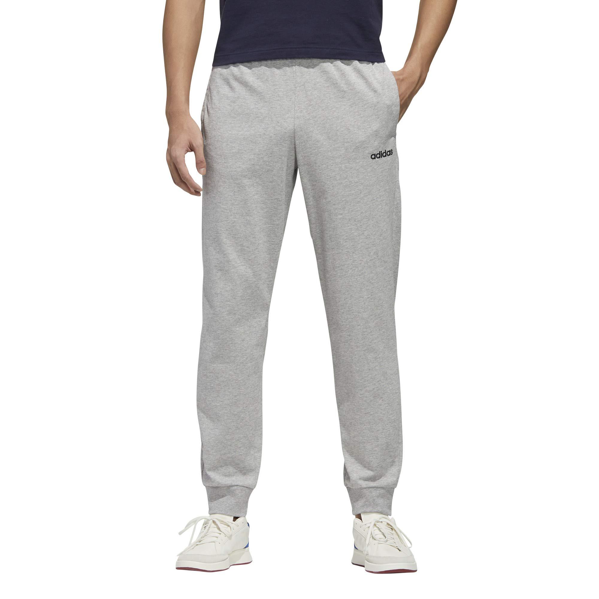 adidas Cotton Essential Single Jersey Jogger Pants in Gray for Men ... adidas Cotton Essential Single Jersey Jogger Pants in Gray for Men ...