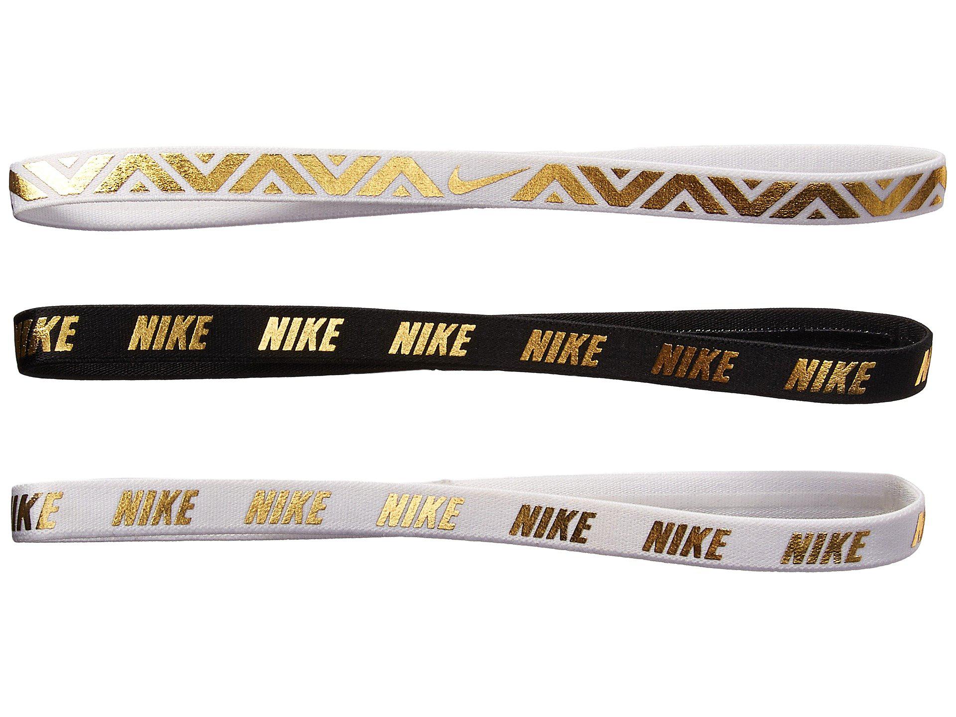 nike metallic hairbands