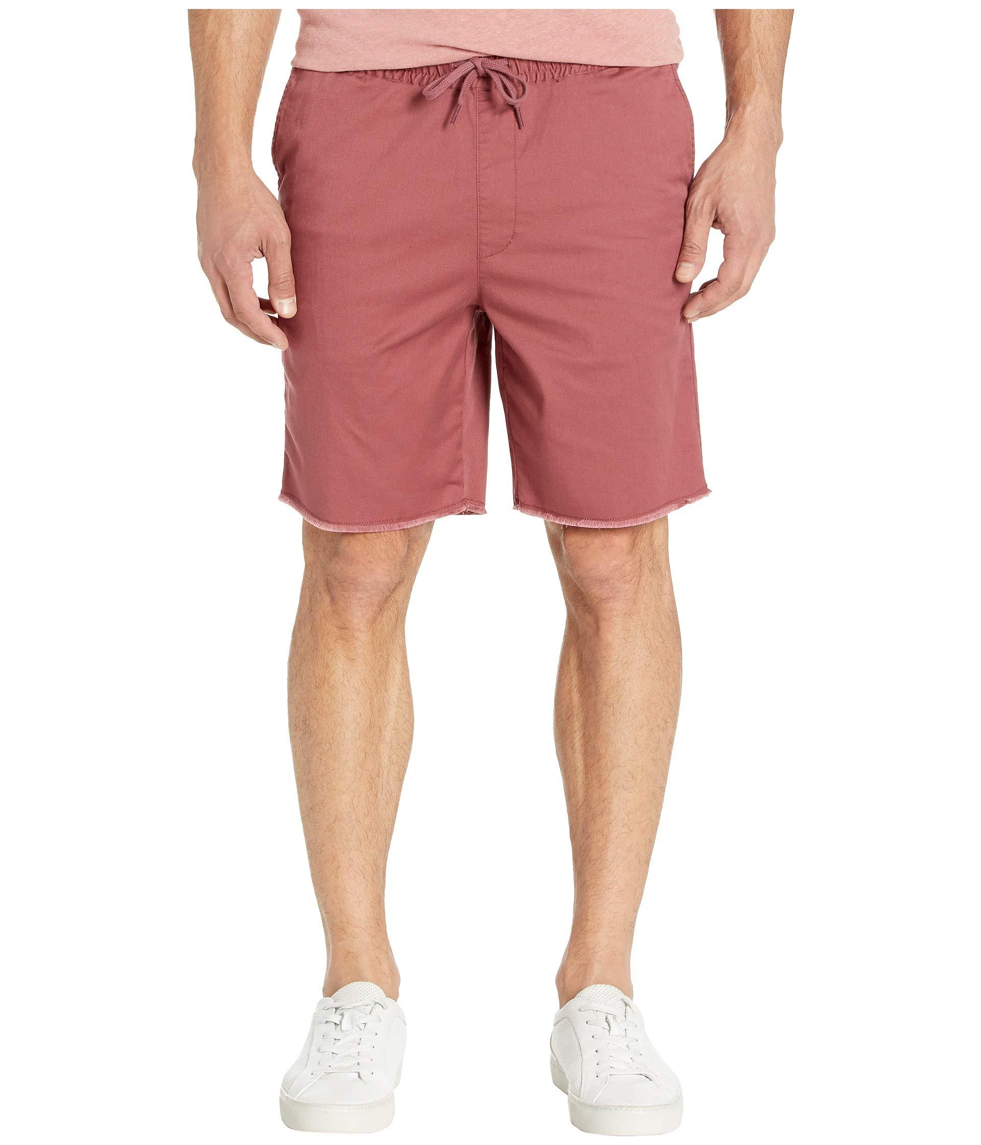 RVCA Cotton Weekend Elastic Shorts 19 in Pink for Men - Lyst