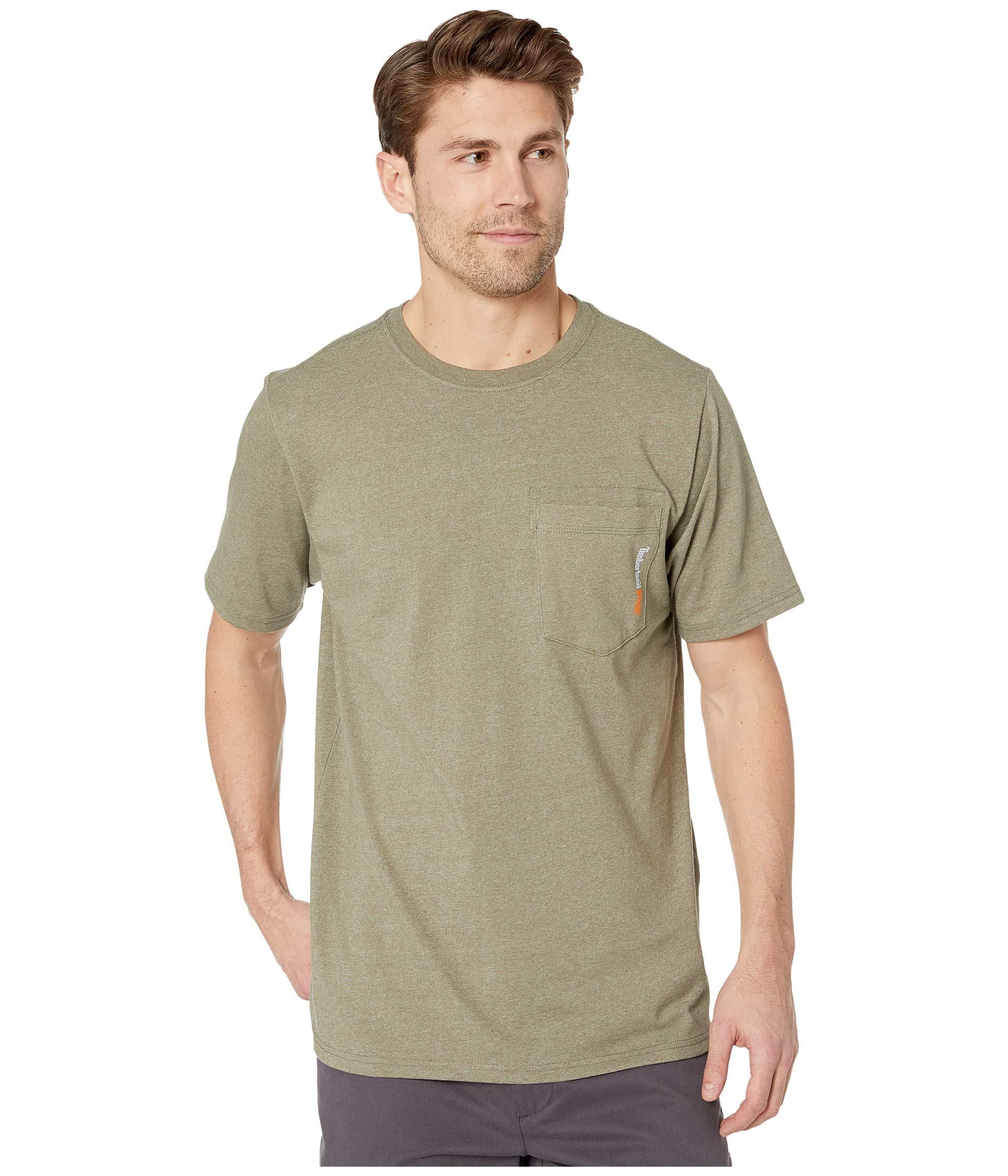 Timberland Cotton Base Plate Blended Short Sleeve T-shirt in Burnt ...