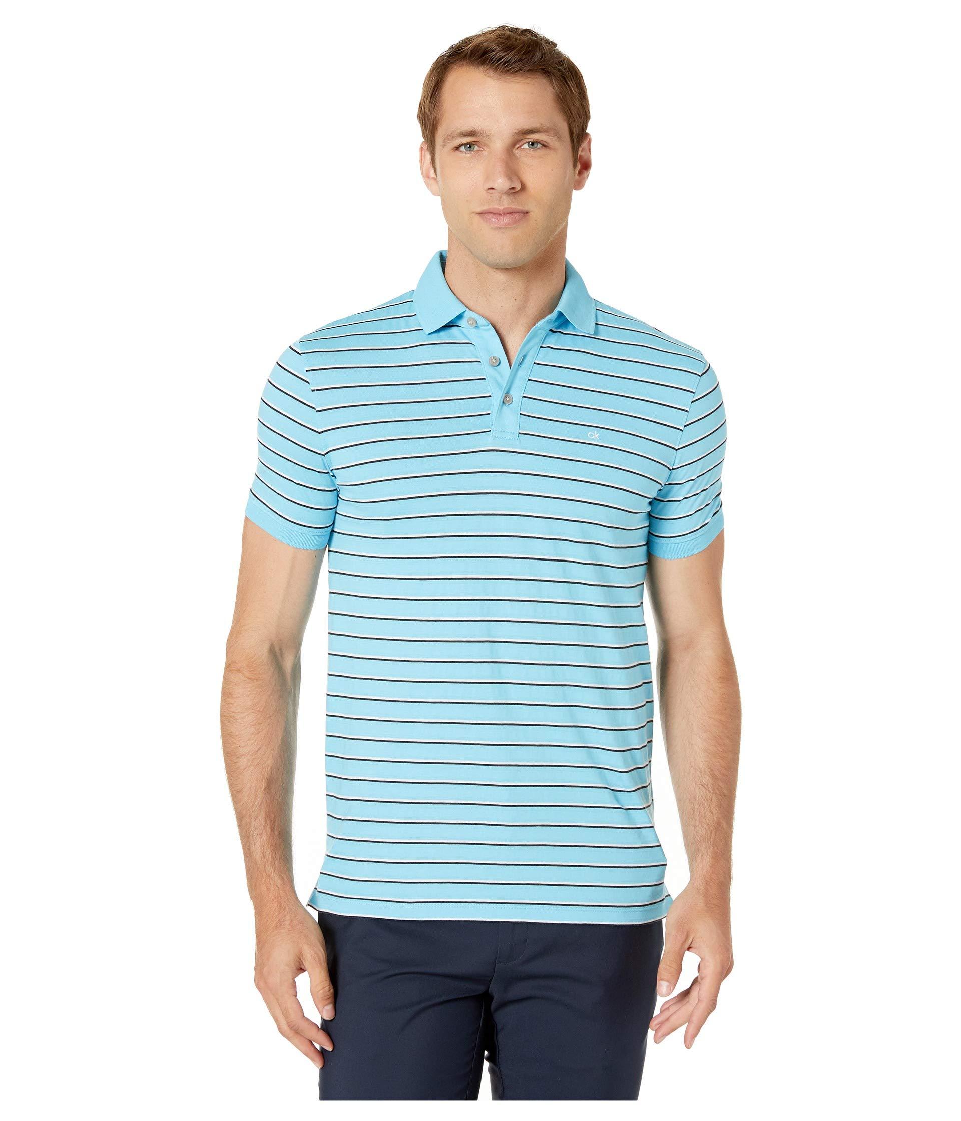 Calvin Klein Cotton The Liquid Touch Polo in Gray for Men - Lyst