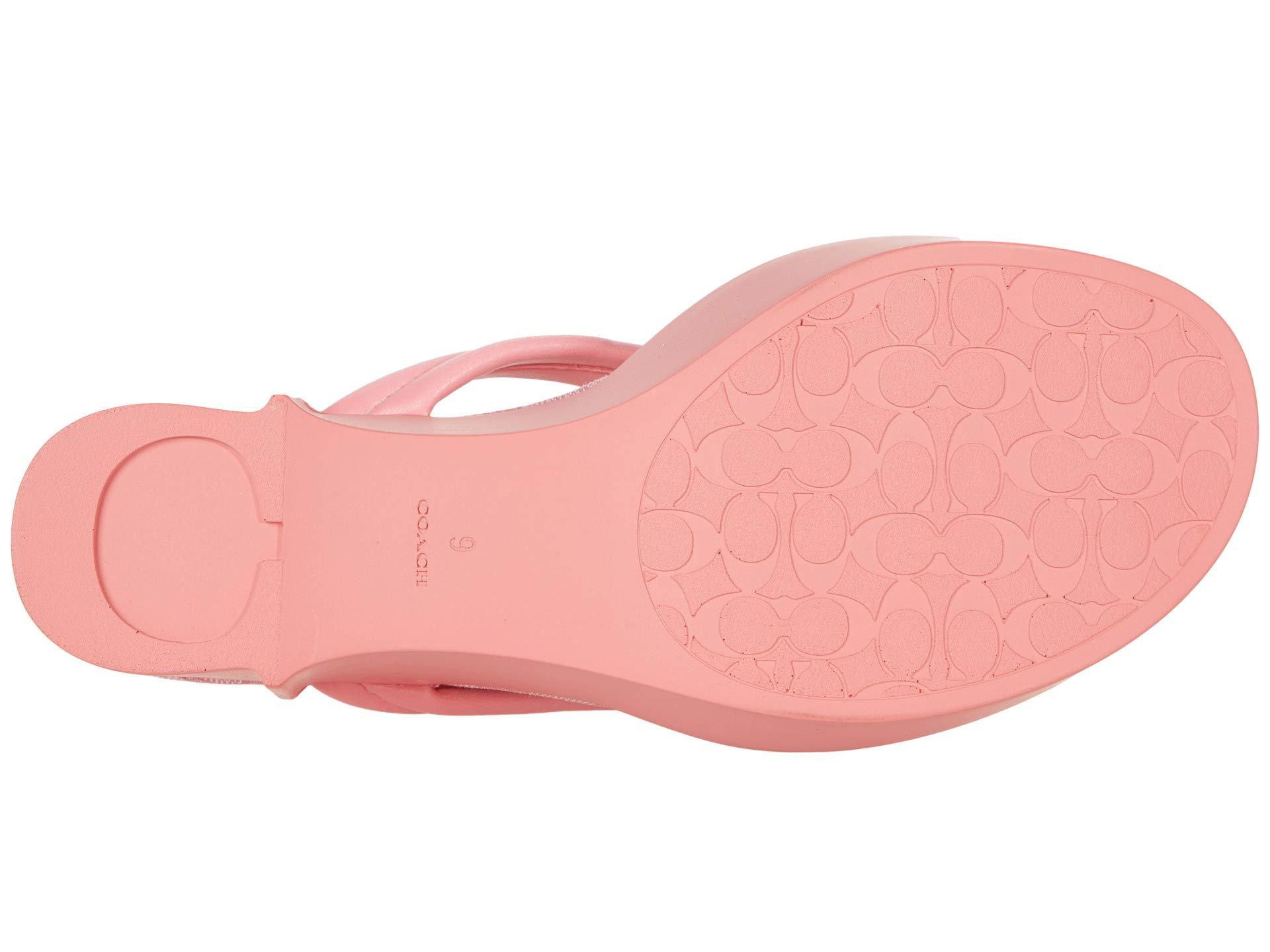 Pink coach flip flops new arrivals