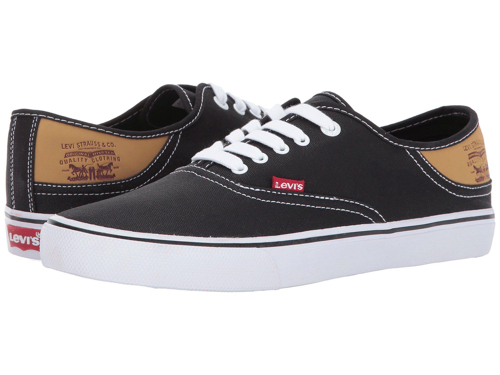 black levi's canvas shoes