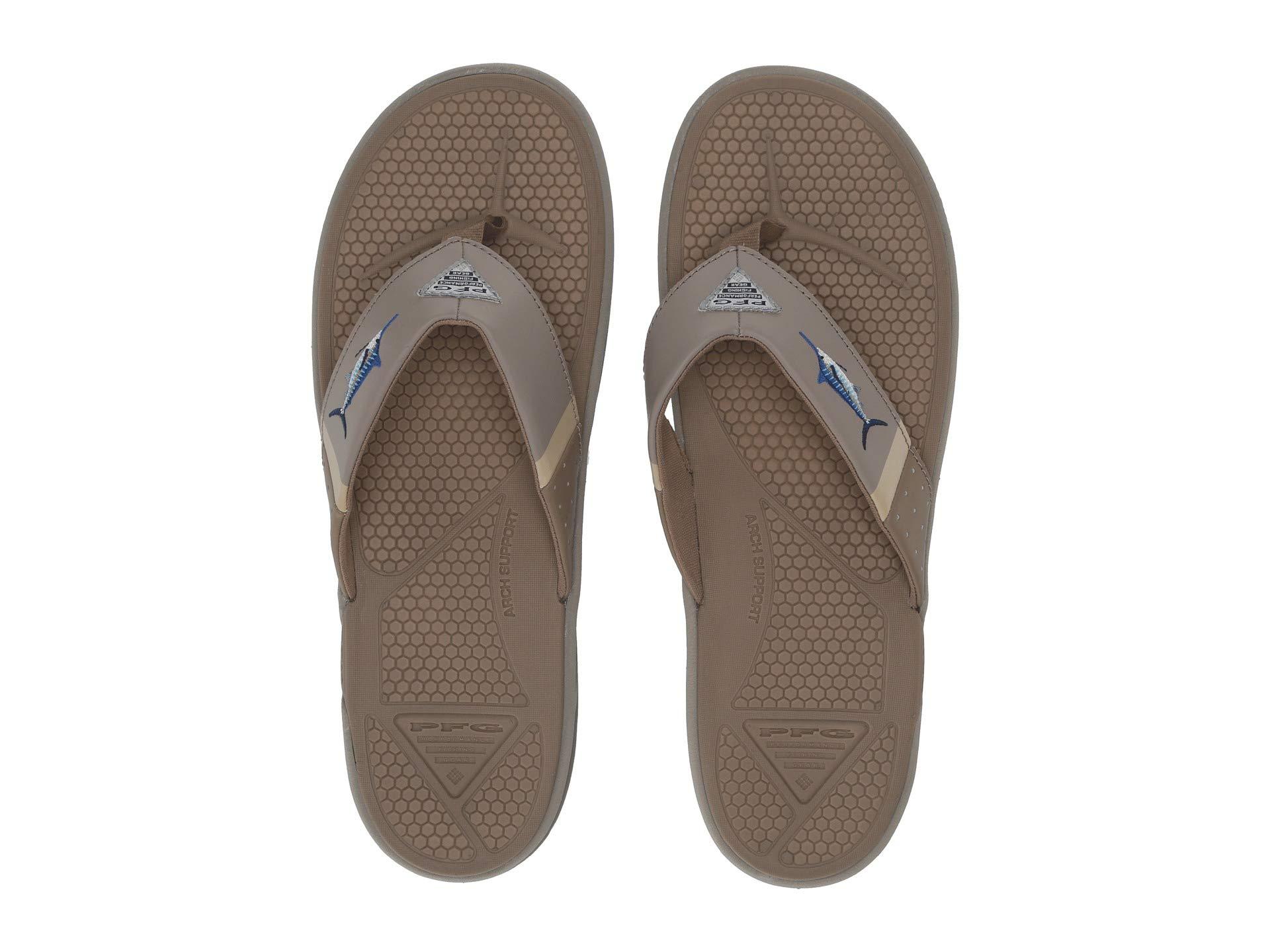 columbia men's fish pfg flip flops
