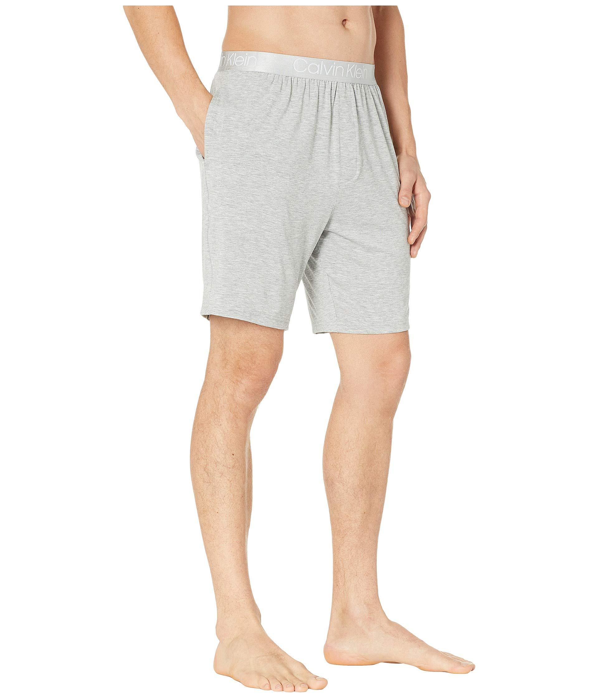 Calvin Klein Ultra Soft Modal Sleep Shorts (grey Heather) Men\'s Pajama in  Gray for Men | Lyst