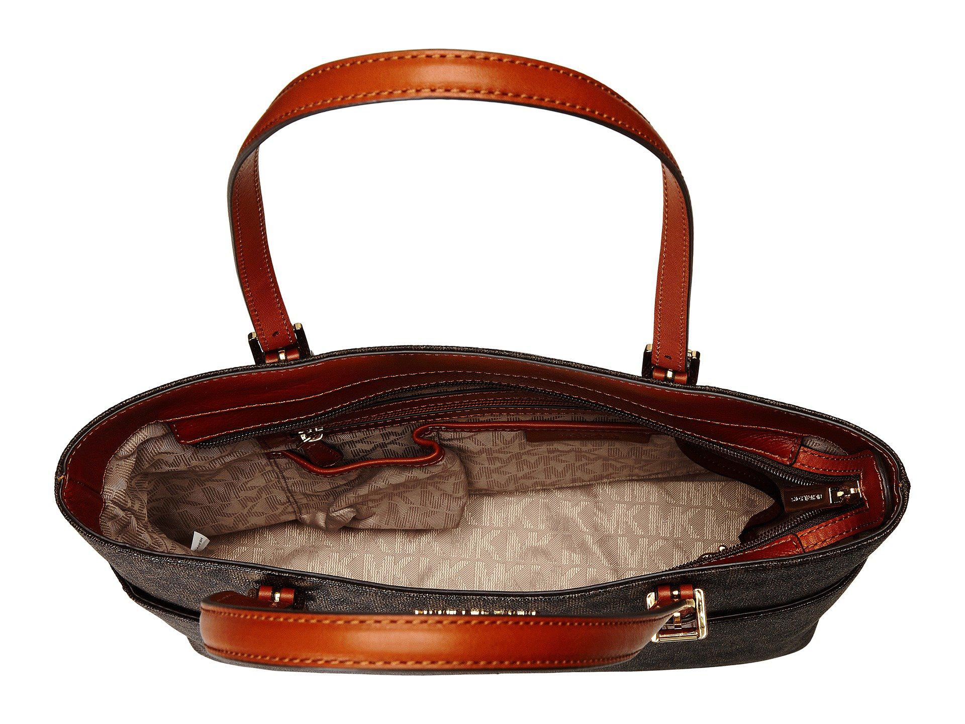 MICHAEL Michael Kors Leather Bedford Large Pocket Tote in ...