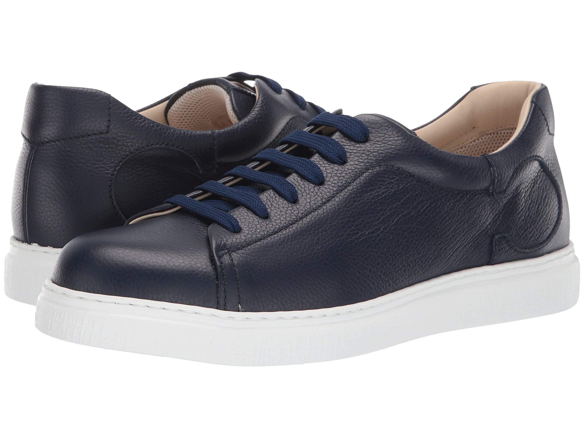 Canali Leather Sneaker in Navy (Blue) for Men - Lyst