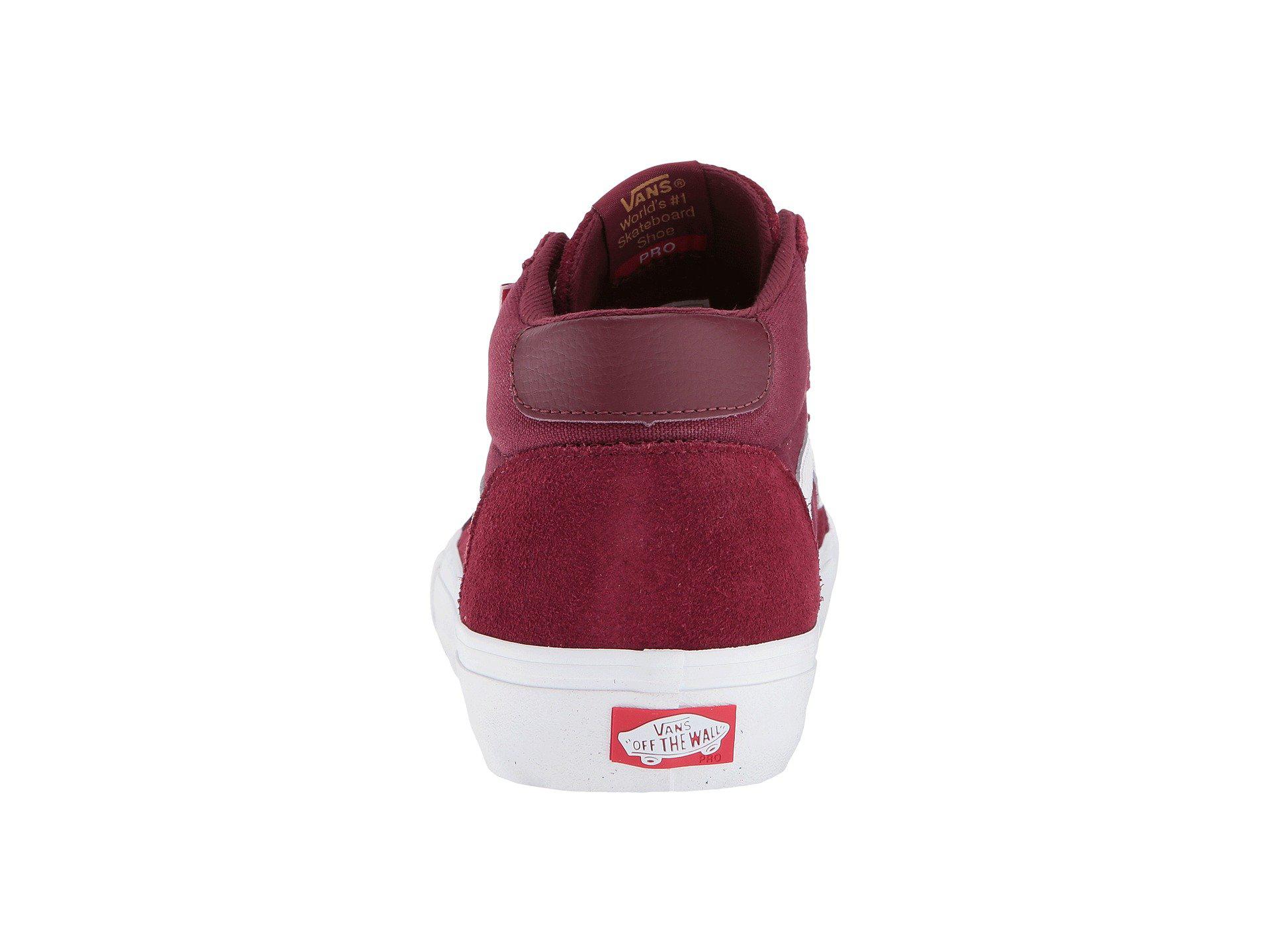 vans style 112 mid pro burgundy