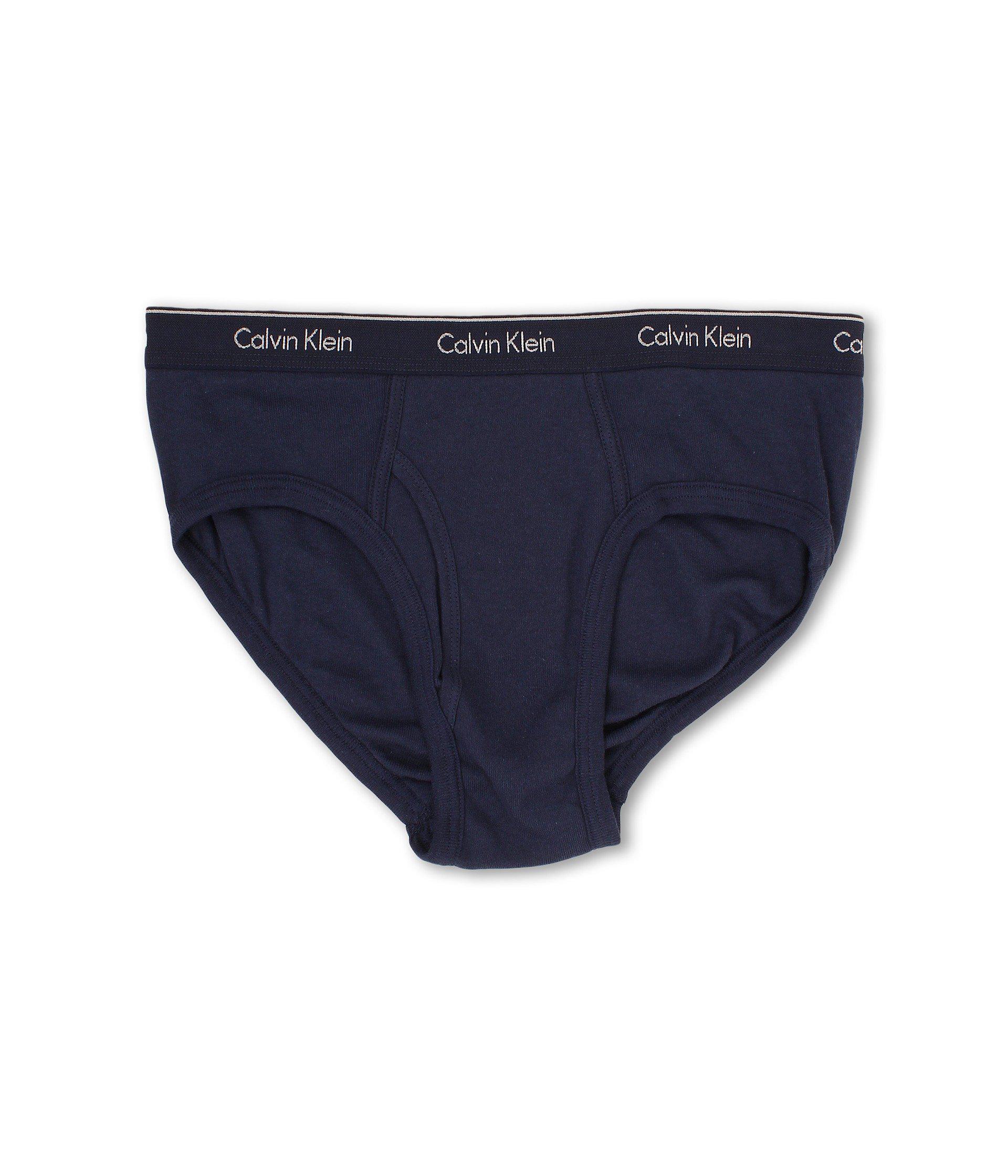 Calvin Klein Cotton Classics 4pack Low Rise Briefs in Blue for Men Lyst
