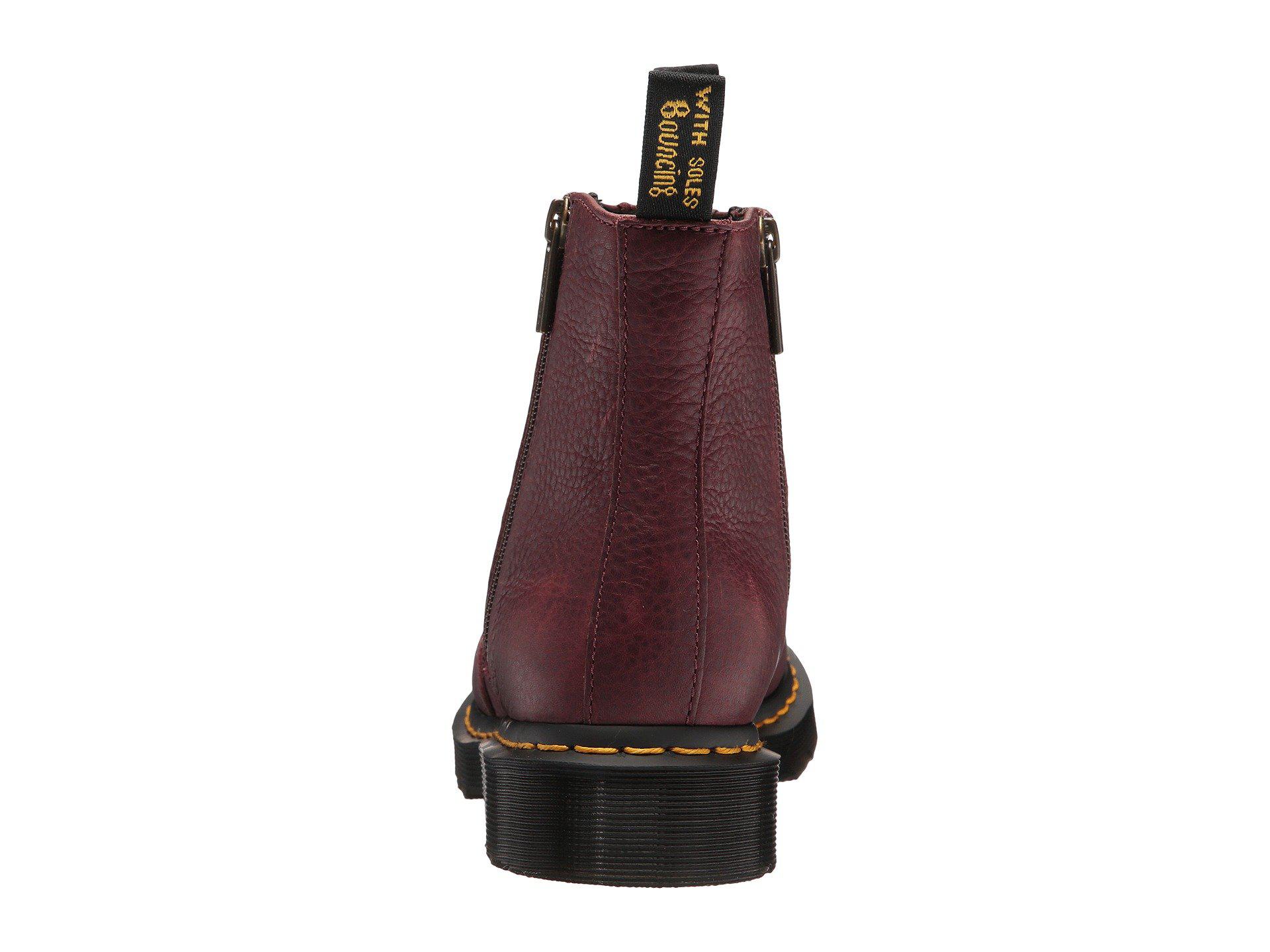 dr martens 2976 with zips cherry red