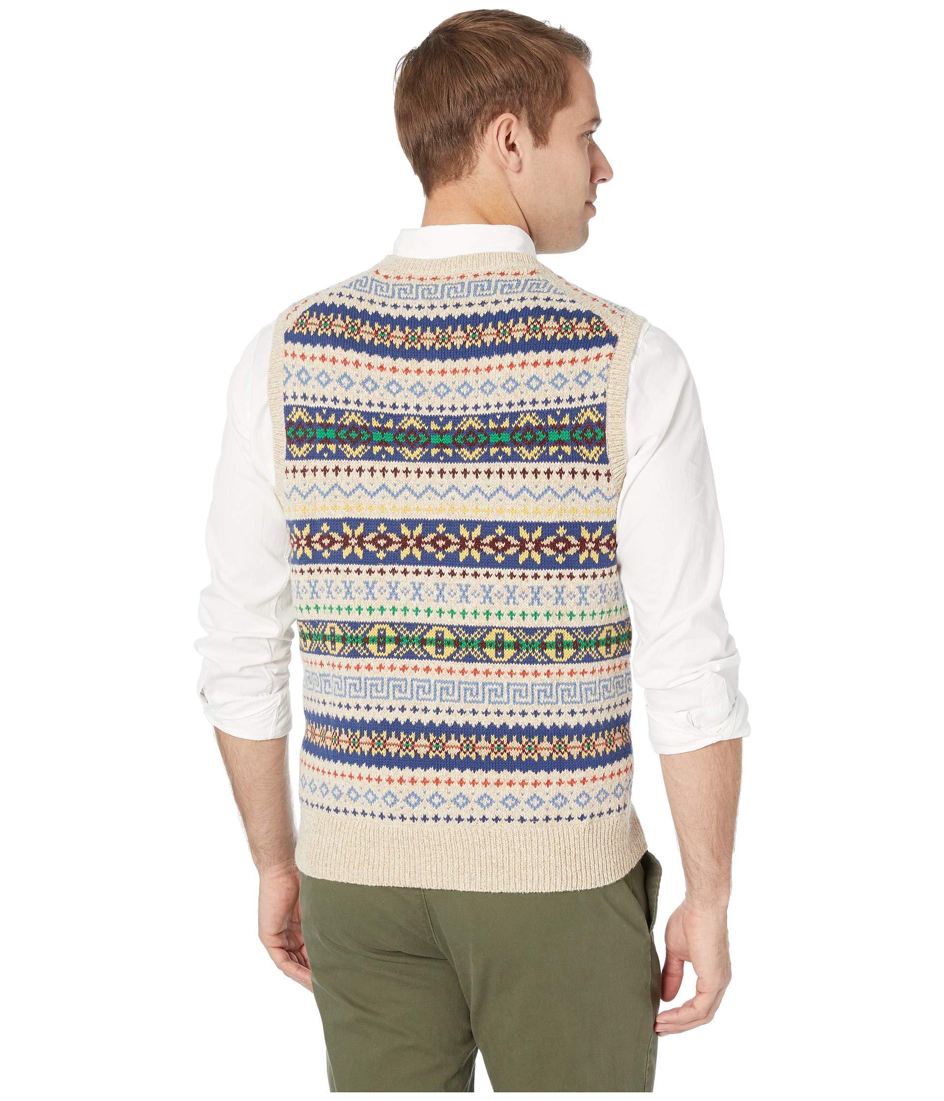 New Men/'s Tommy Hilfiger Lakes Serape V-Neck Sweater Size XL $98