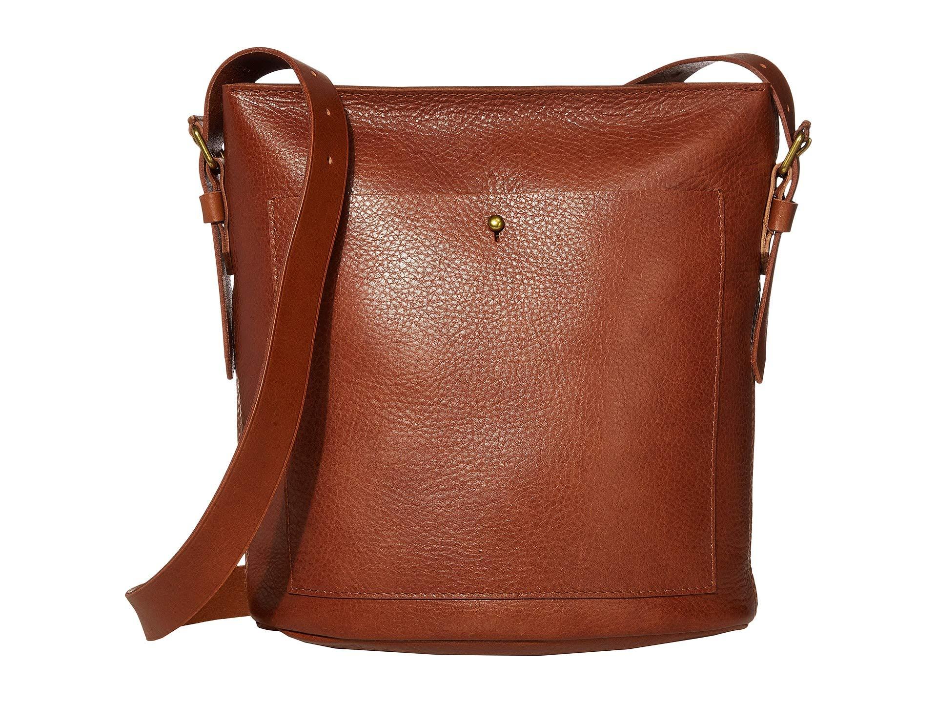 Madewell Leather Classic Transport Bucket Bag in Brown Lyst