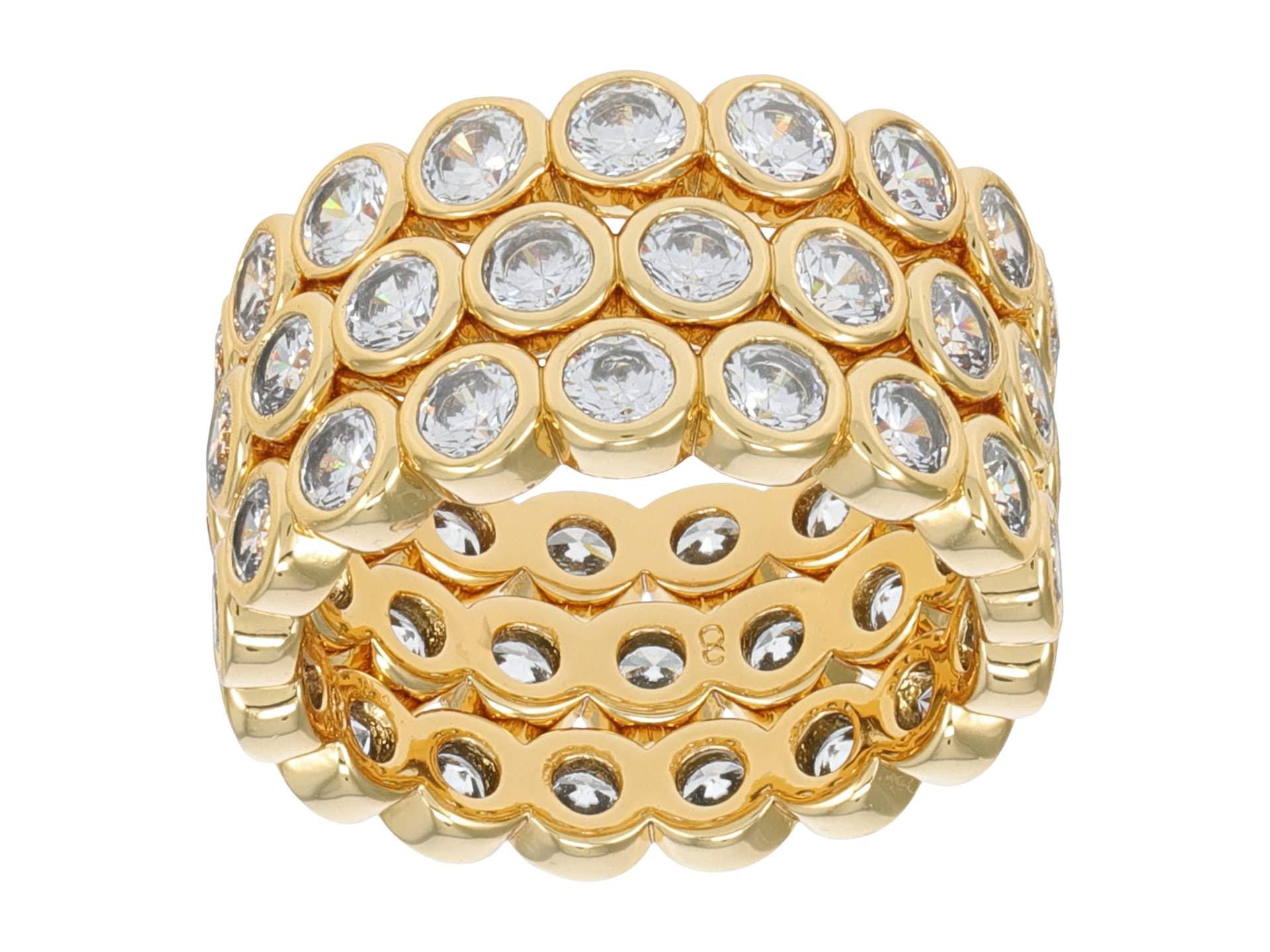 Kate Spade On The Dot Stacking Rings in Metallic Lyst