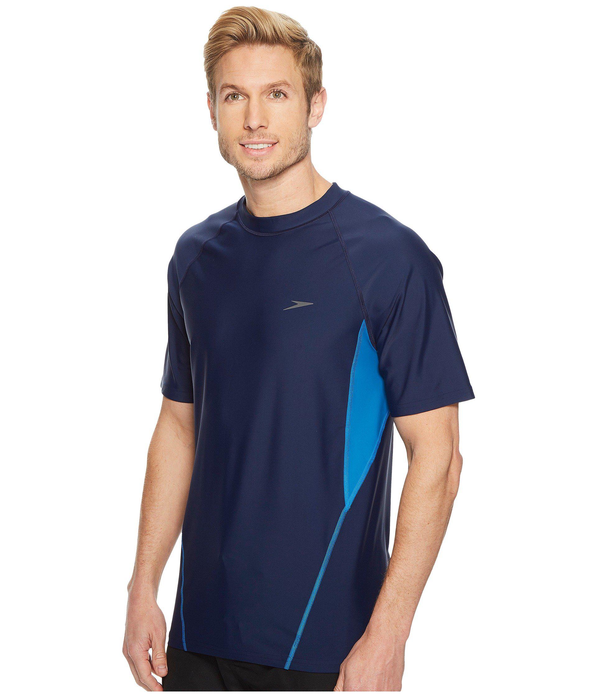speedo rash guard mens