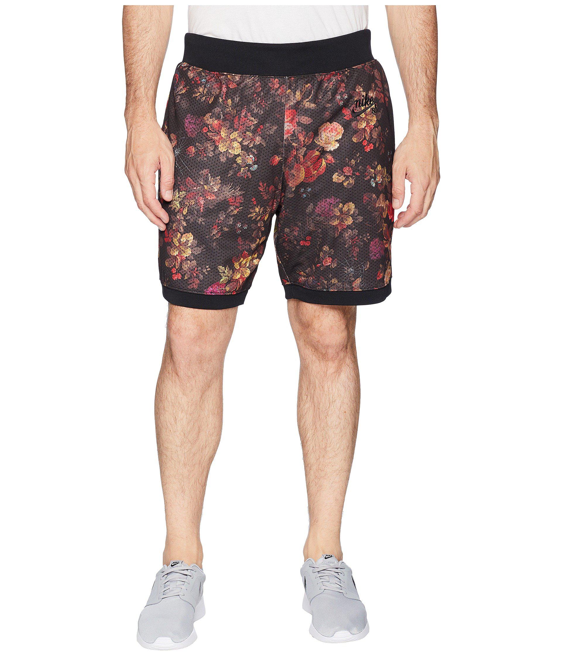 puño Franco Pies suaves Nike Sb Dry Shorts Floral (black/white) Men's Shorts for Men | Lyst