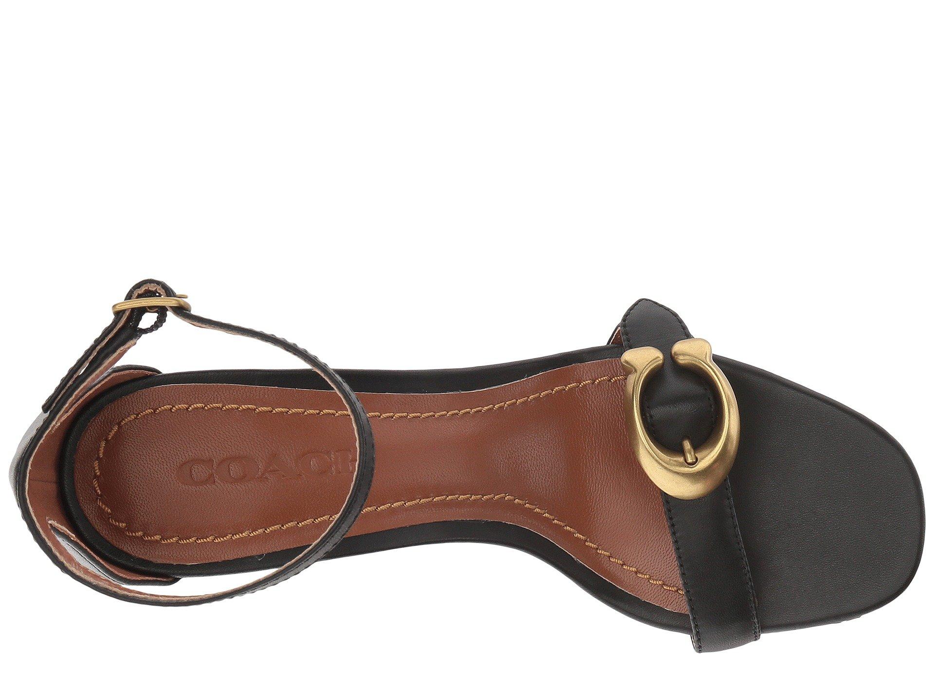 coach maya signature buckle dress sandals