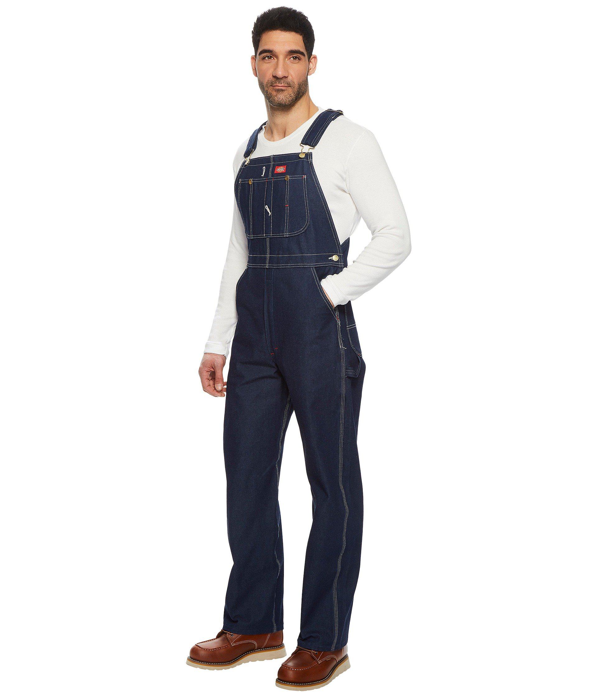 dickies indigo bib overalls