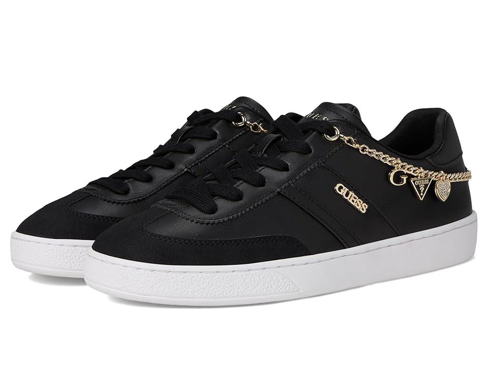 black and gold guess shoes