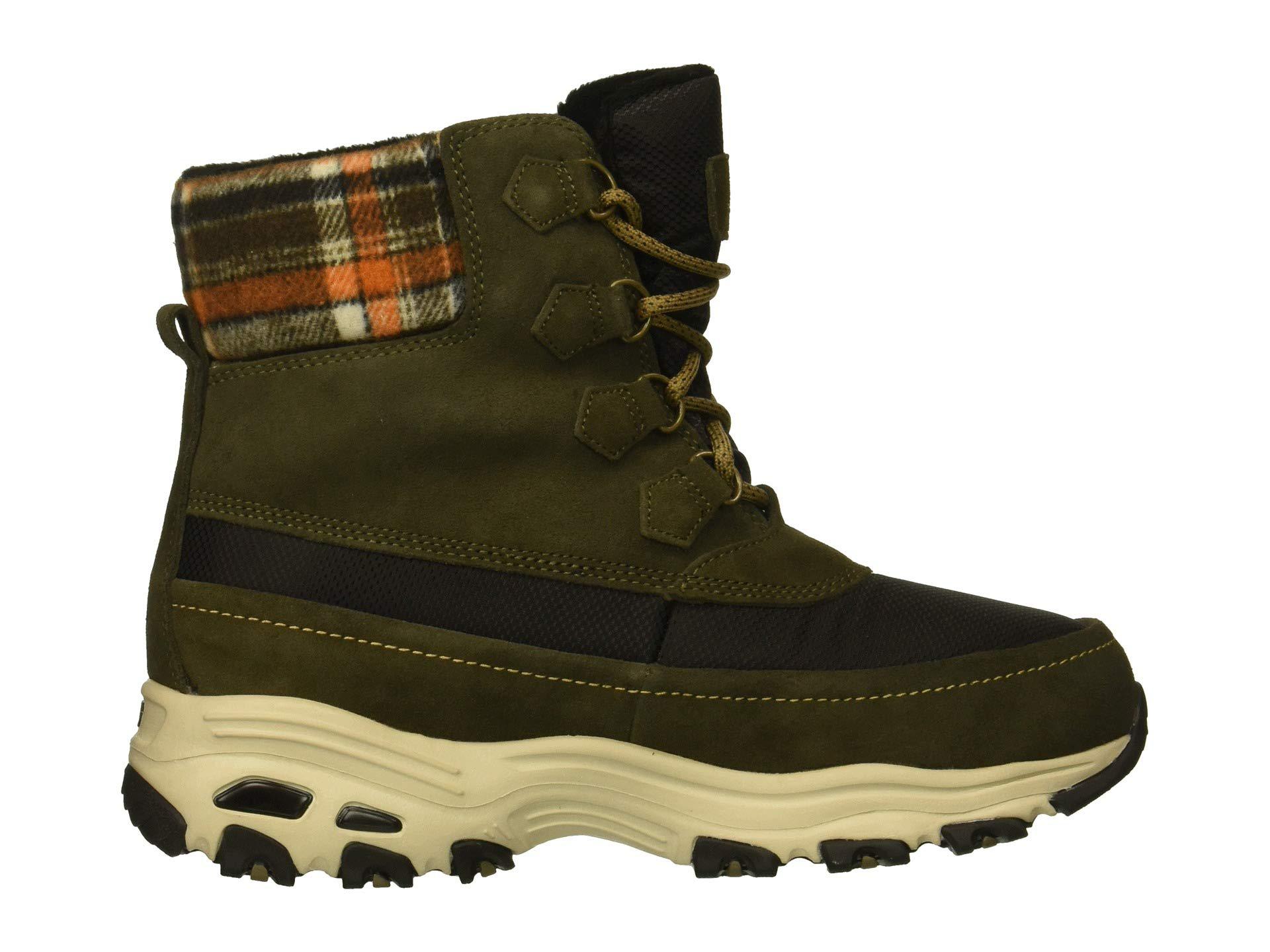 skechers d'lites olive