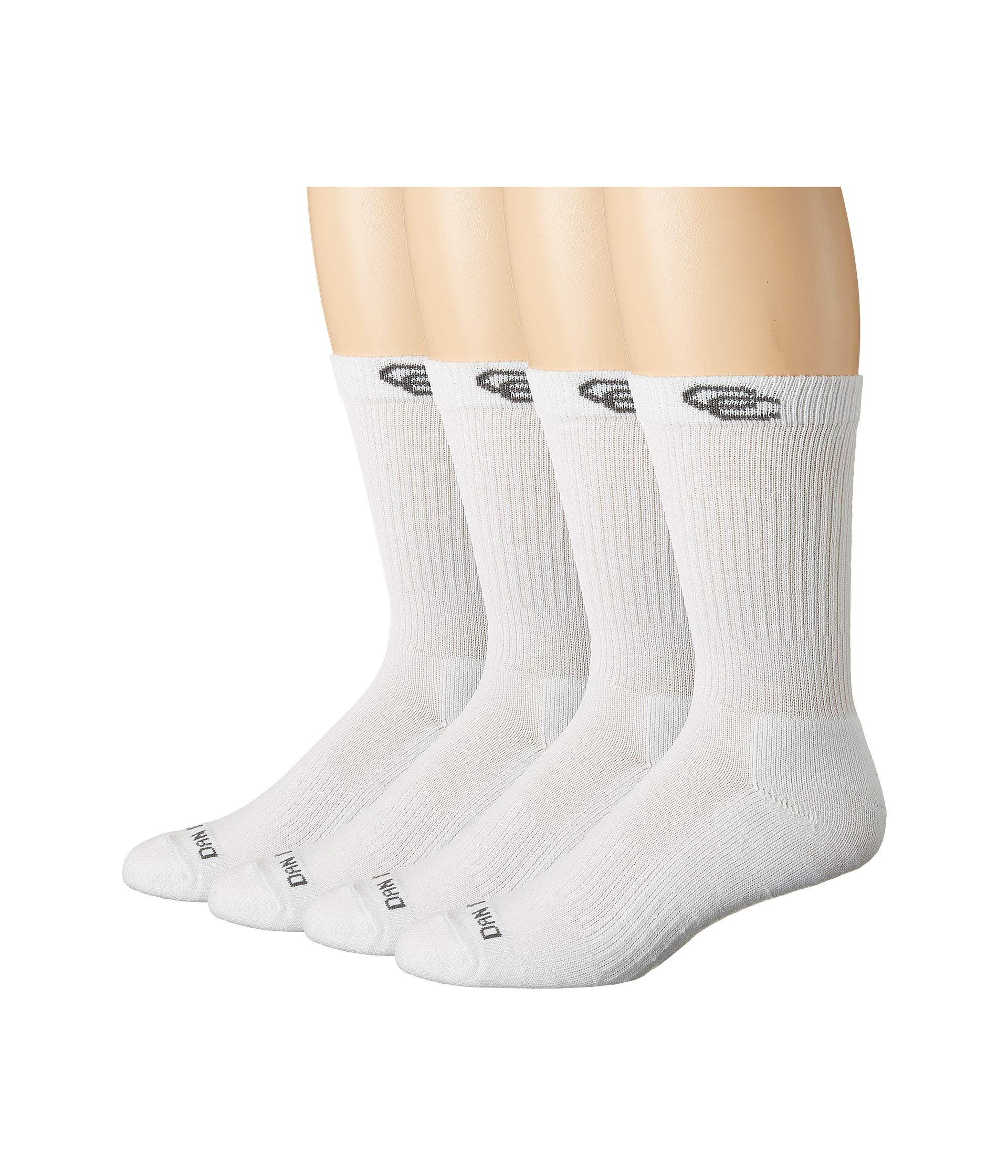 Dan Post Synthetic Cowboy Certified Dp Lites Crew Socks 4-pack in White ...