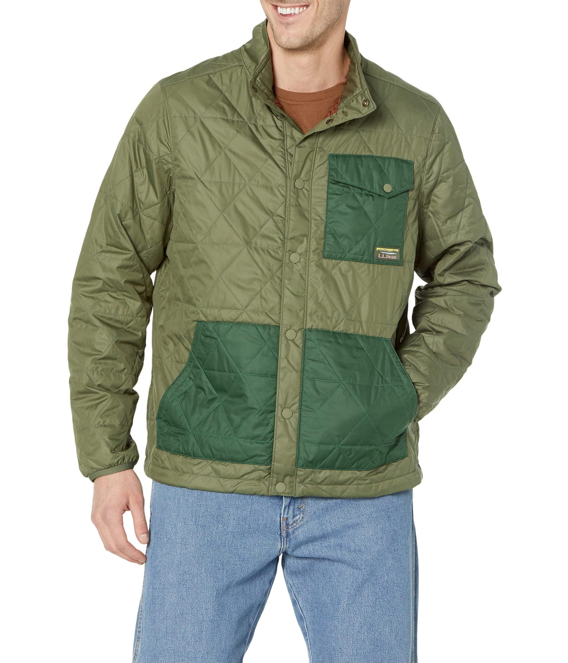 L.L. Bean Katahdin Insulated Shirt Jacket Regular in Green for Men Lyst