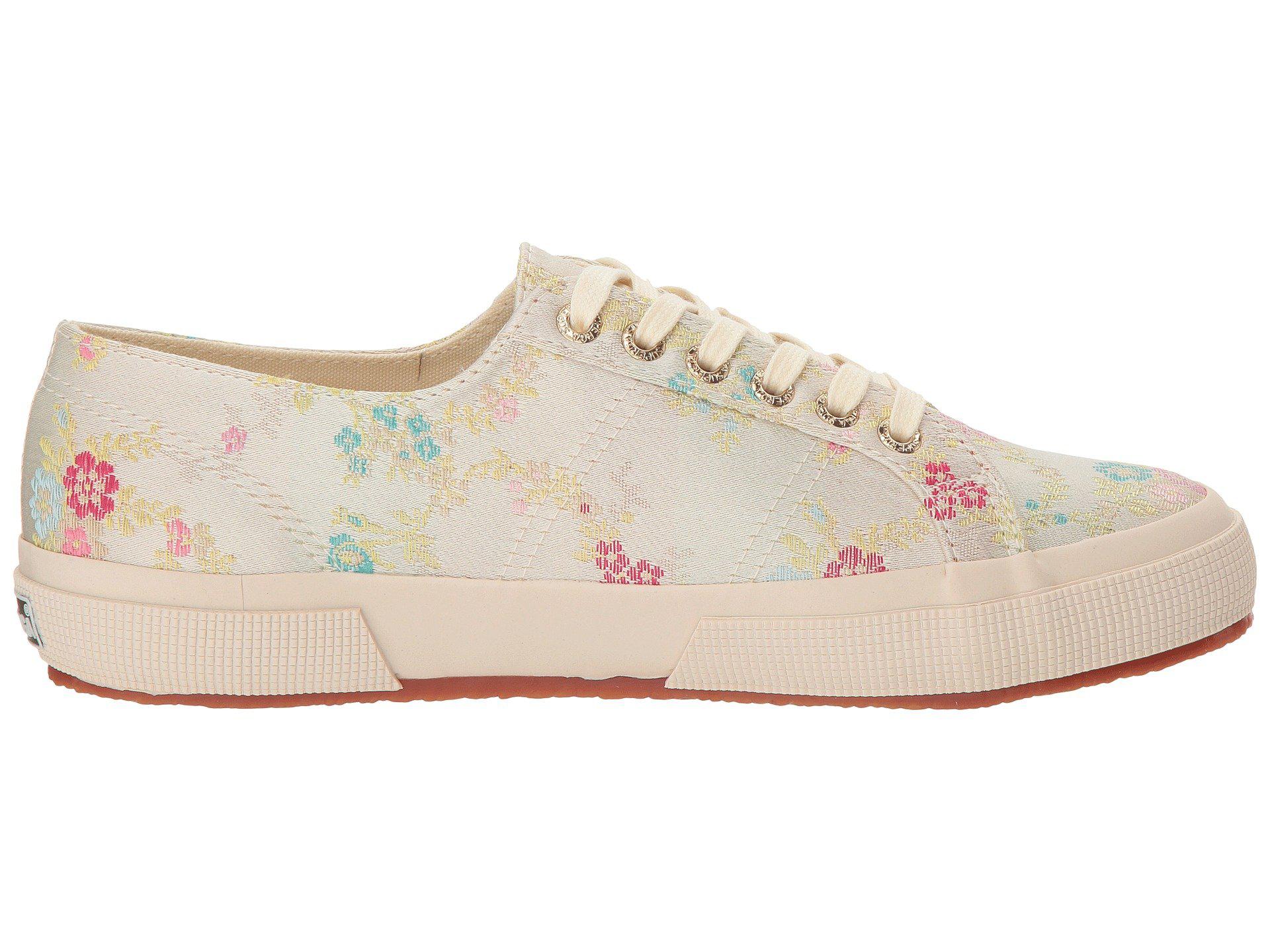 Superga Womens Satinjacquardflowerw Sneaker
