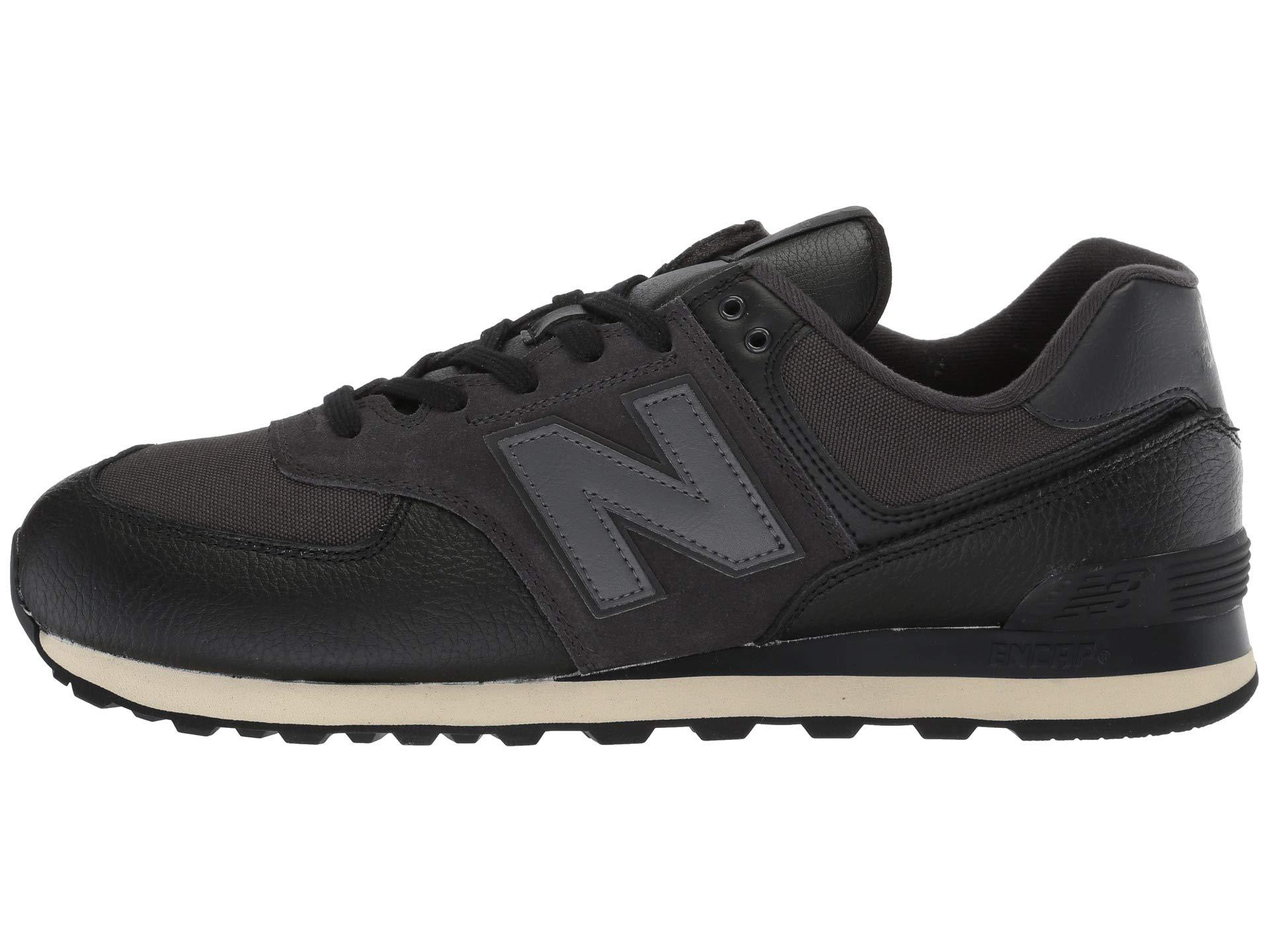 New Balance Suede Ml574v2 (black/earth Red) Shoes for Men - Lyst