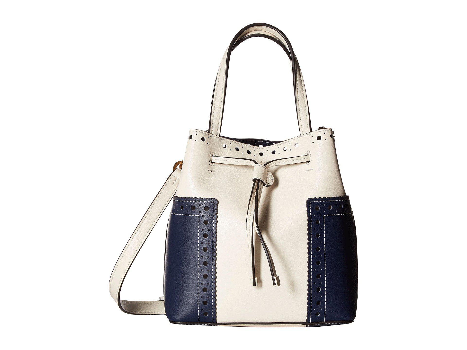 tory burch block t drawstring tote
